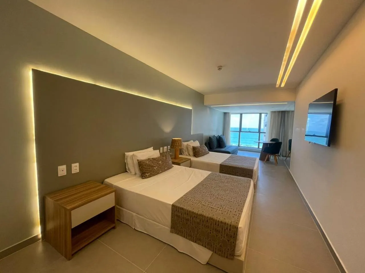 Bed in HY Apartaments & Hotels-Boa Viagem