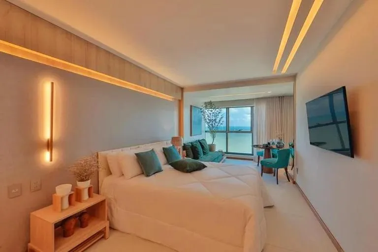 Bedroom, Bed in HY Apartaments & Hotels-Boa Viagem