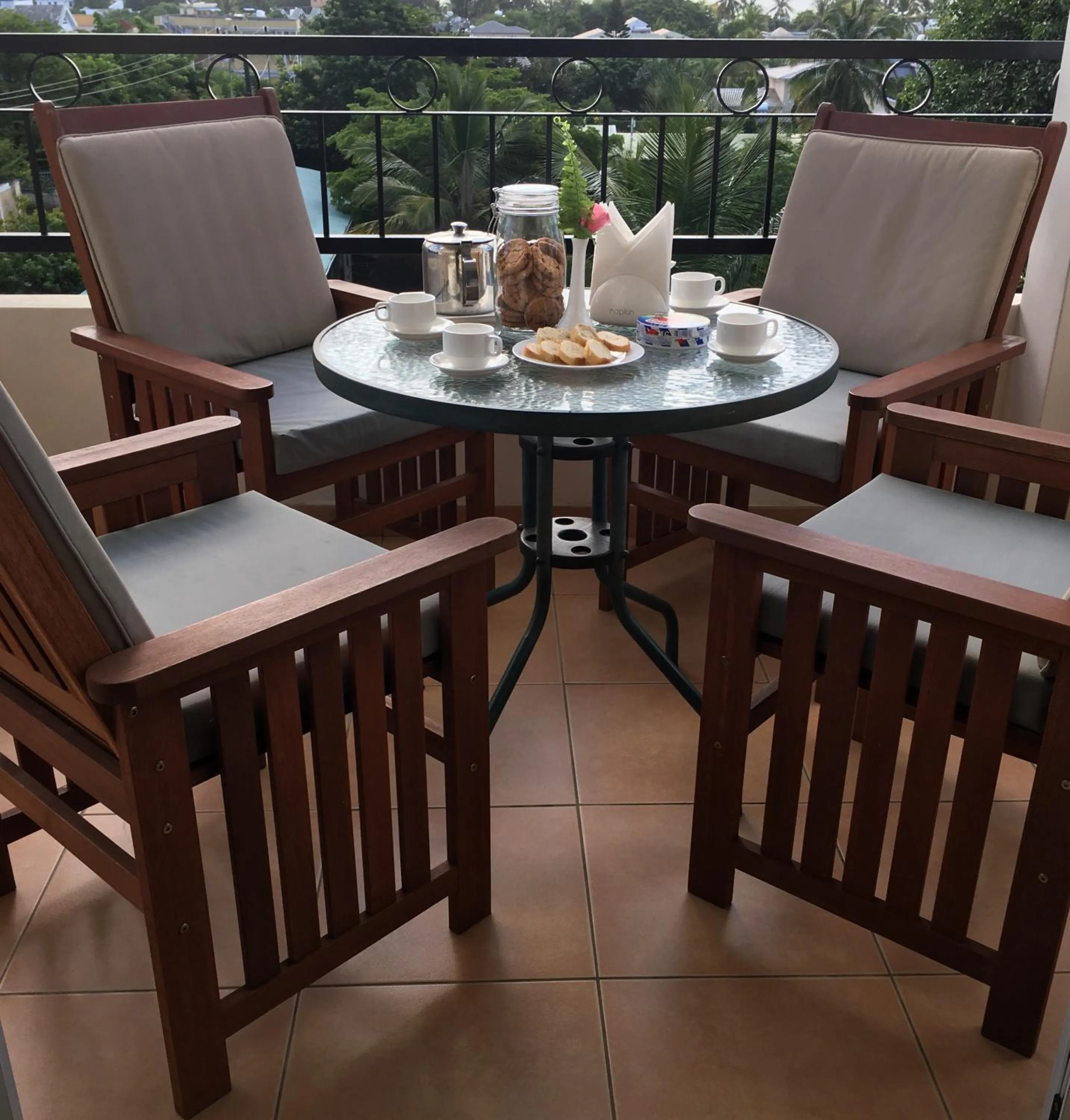 Balcony/Terrace in Trou Aux Biches Self Catering Apartment