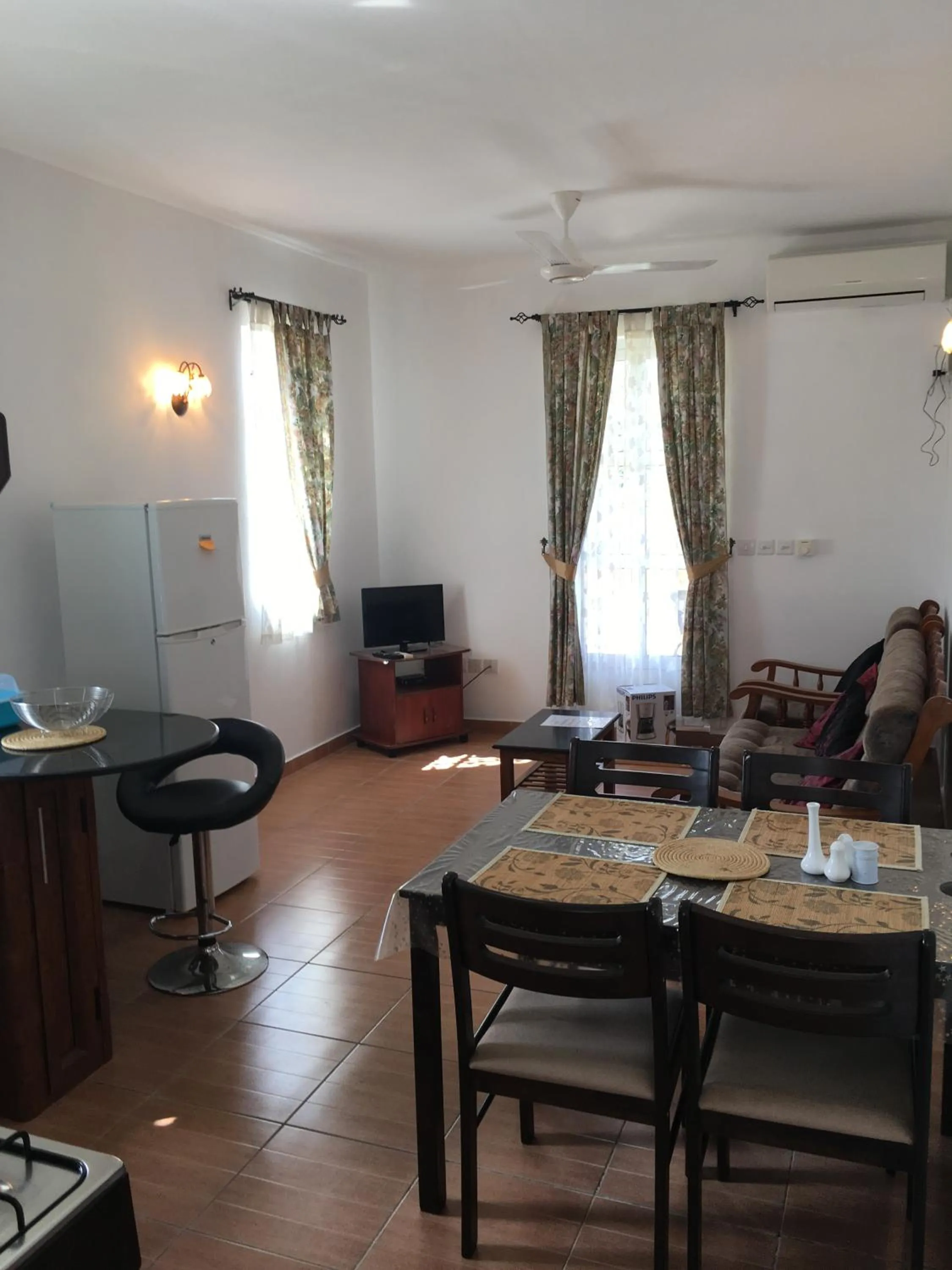 TV and multimedia in Trou Aux Biches Self Catering Apartment
