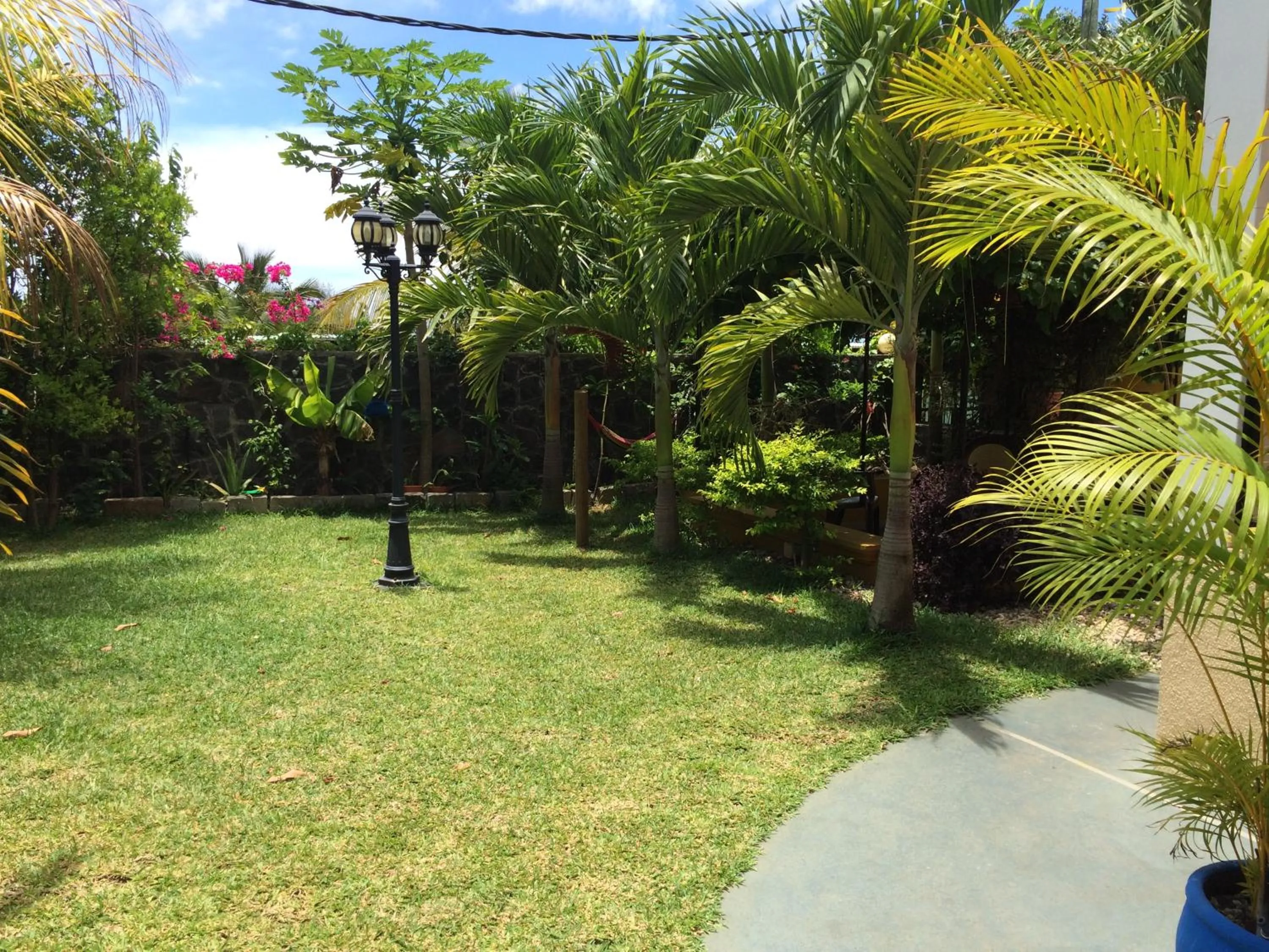 Garden view in Trou Aux Biches Self Catering Apartment