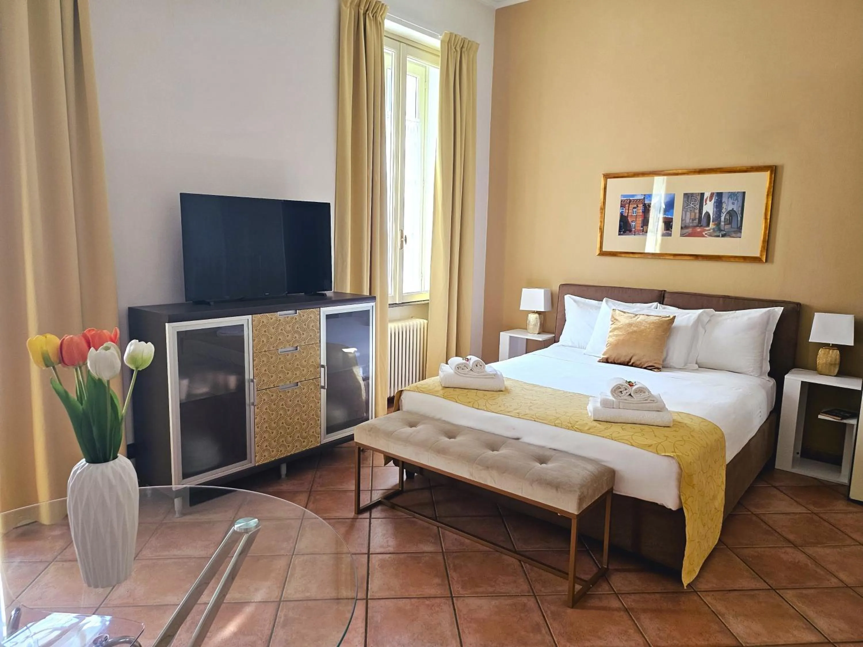 Bed in Loger Confort Residence & Apartments