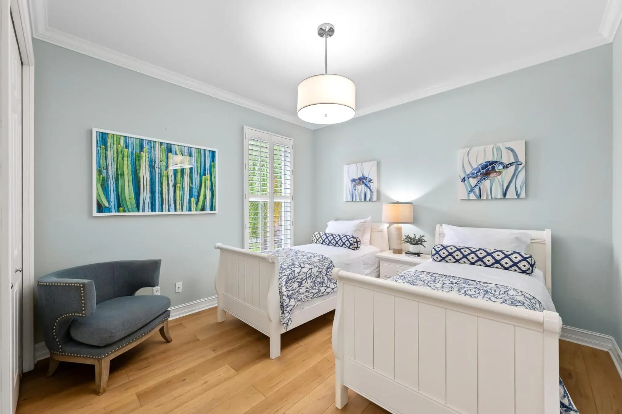 Bed in Neapolitan Vacation Rental