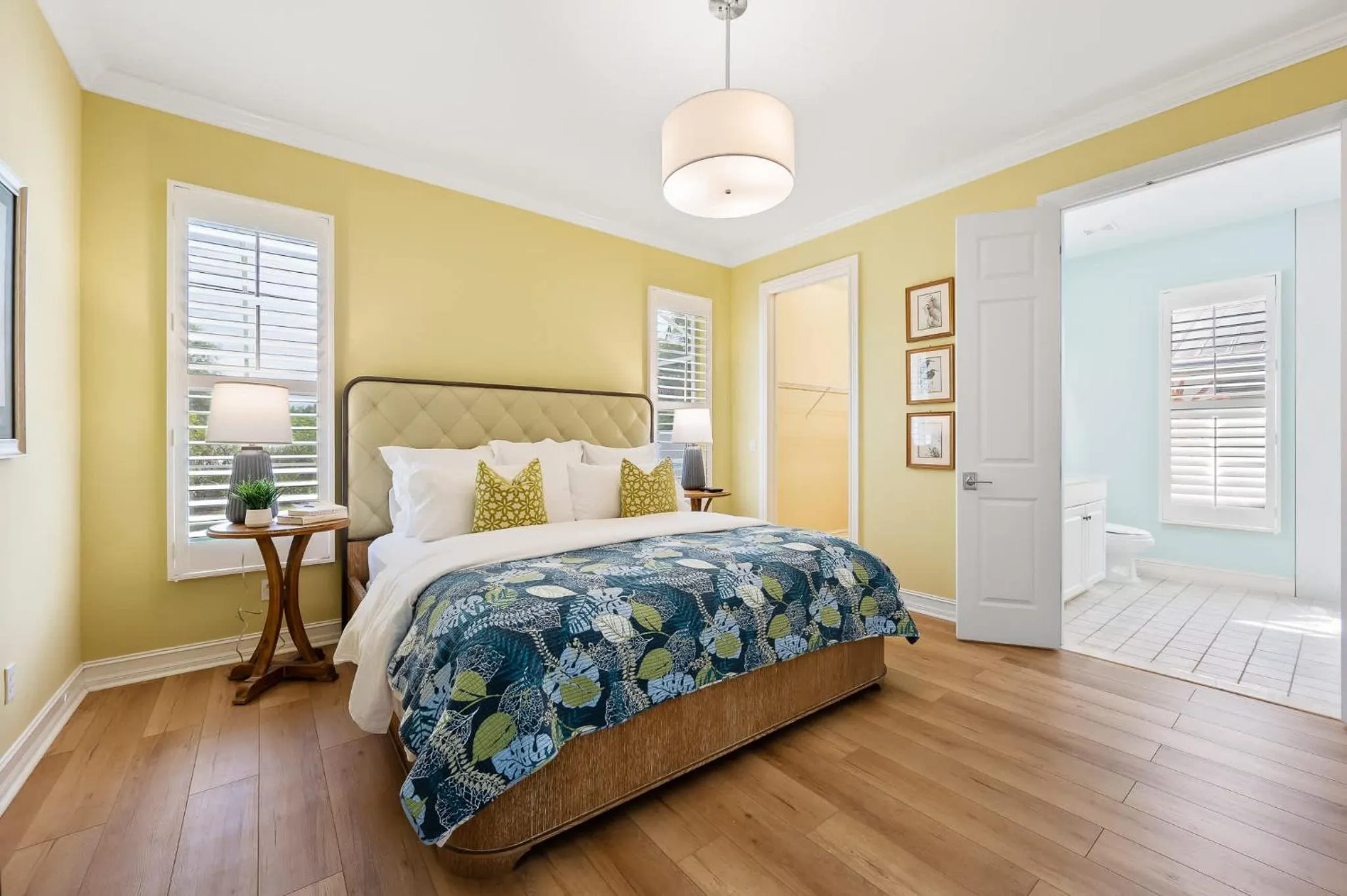 Bed in Neapolitan Vacation Rental