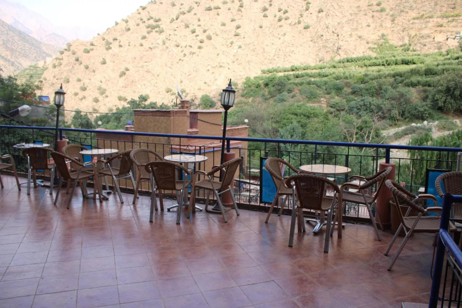 Patio in hotel evasion