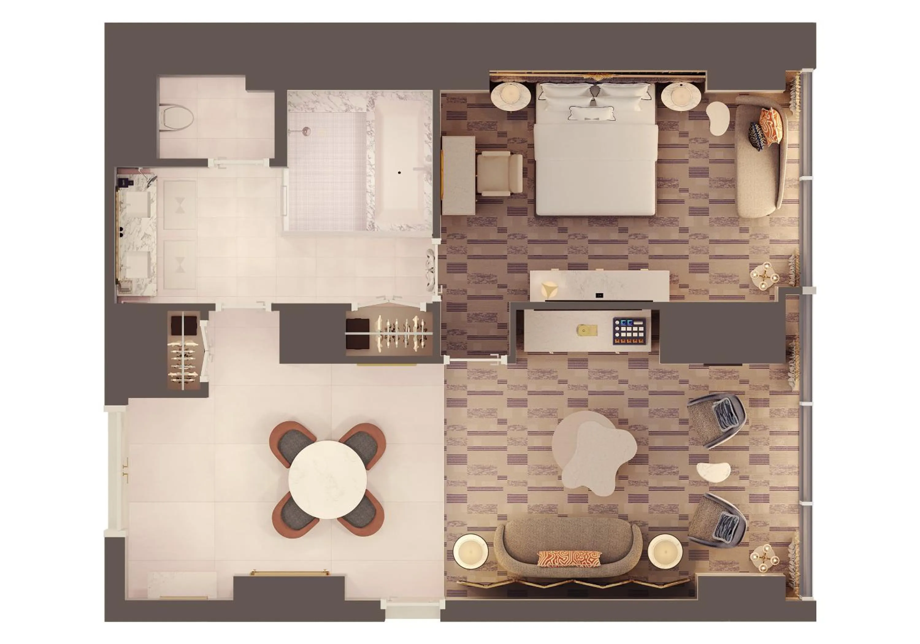 Floor plan in Fontainebleau Las Vegas