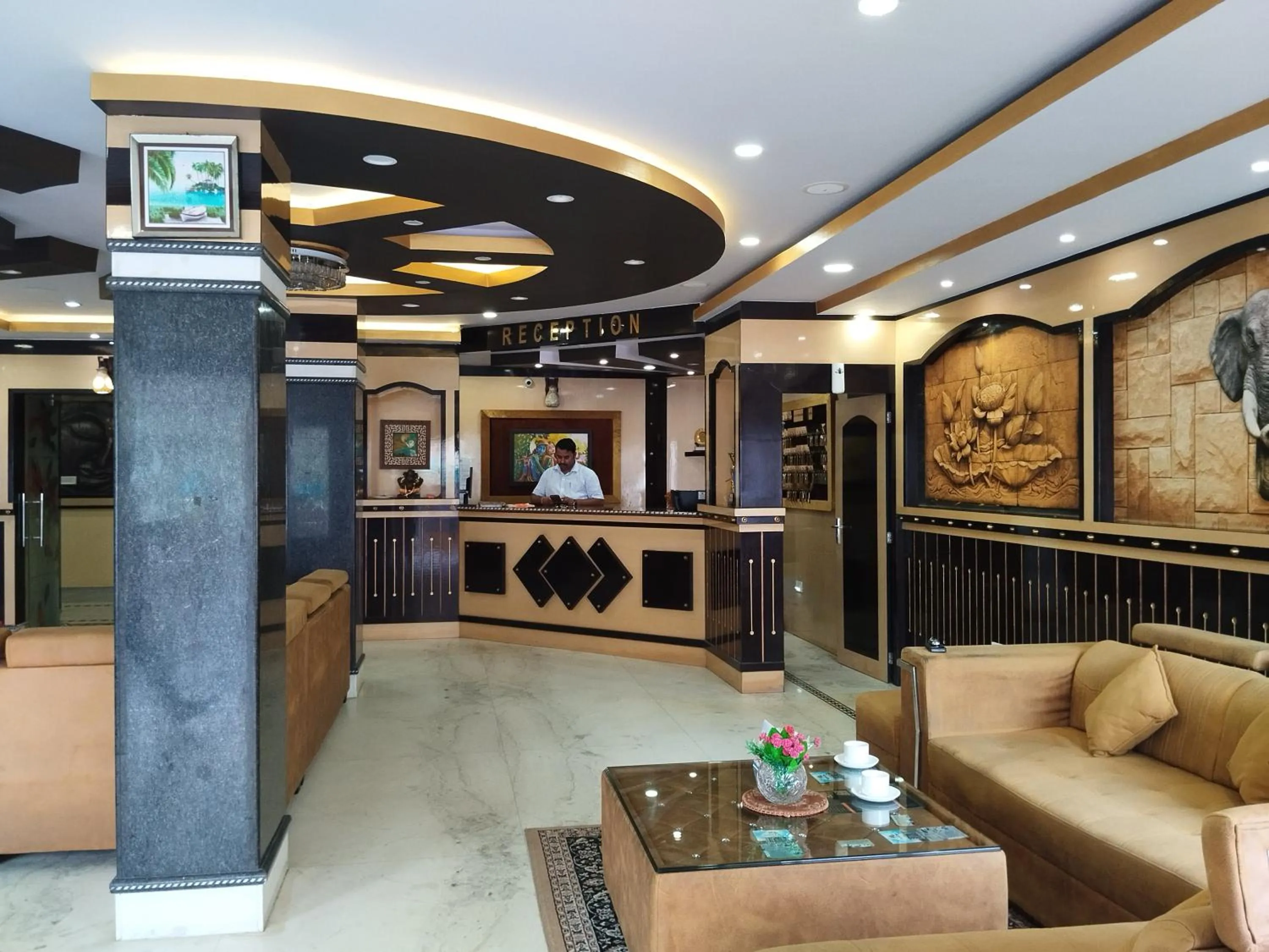 Lobby or reception in Hotel Rising Sun