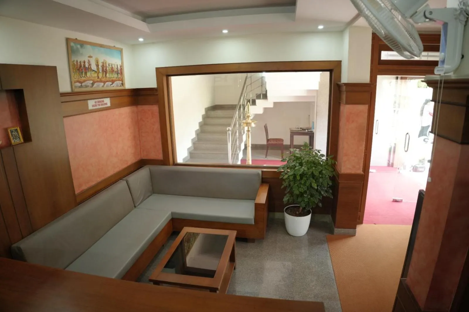 Living room in Padmatheertham Inn