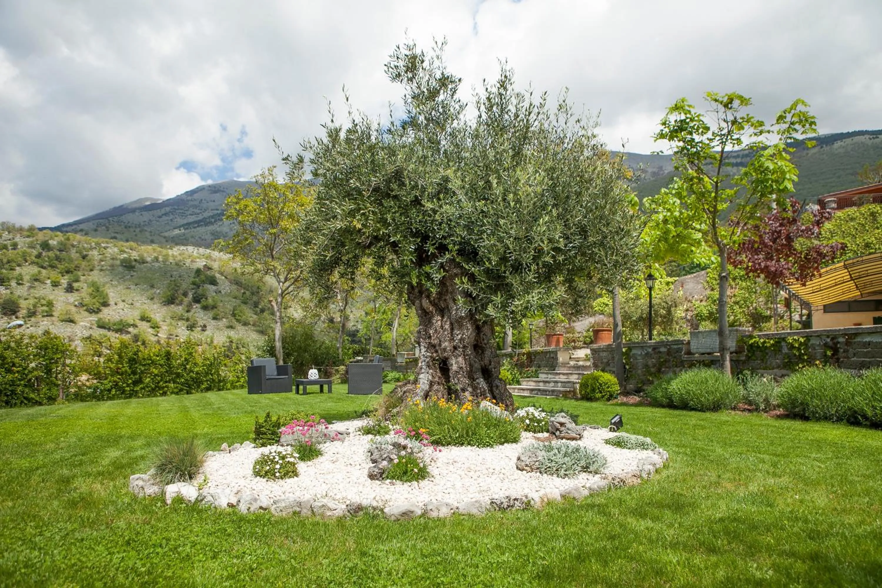Garden view in B&B Al Colle