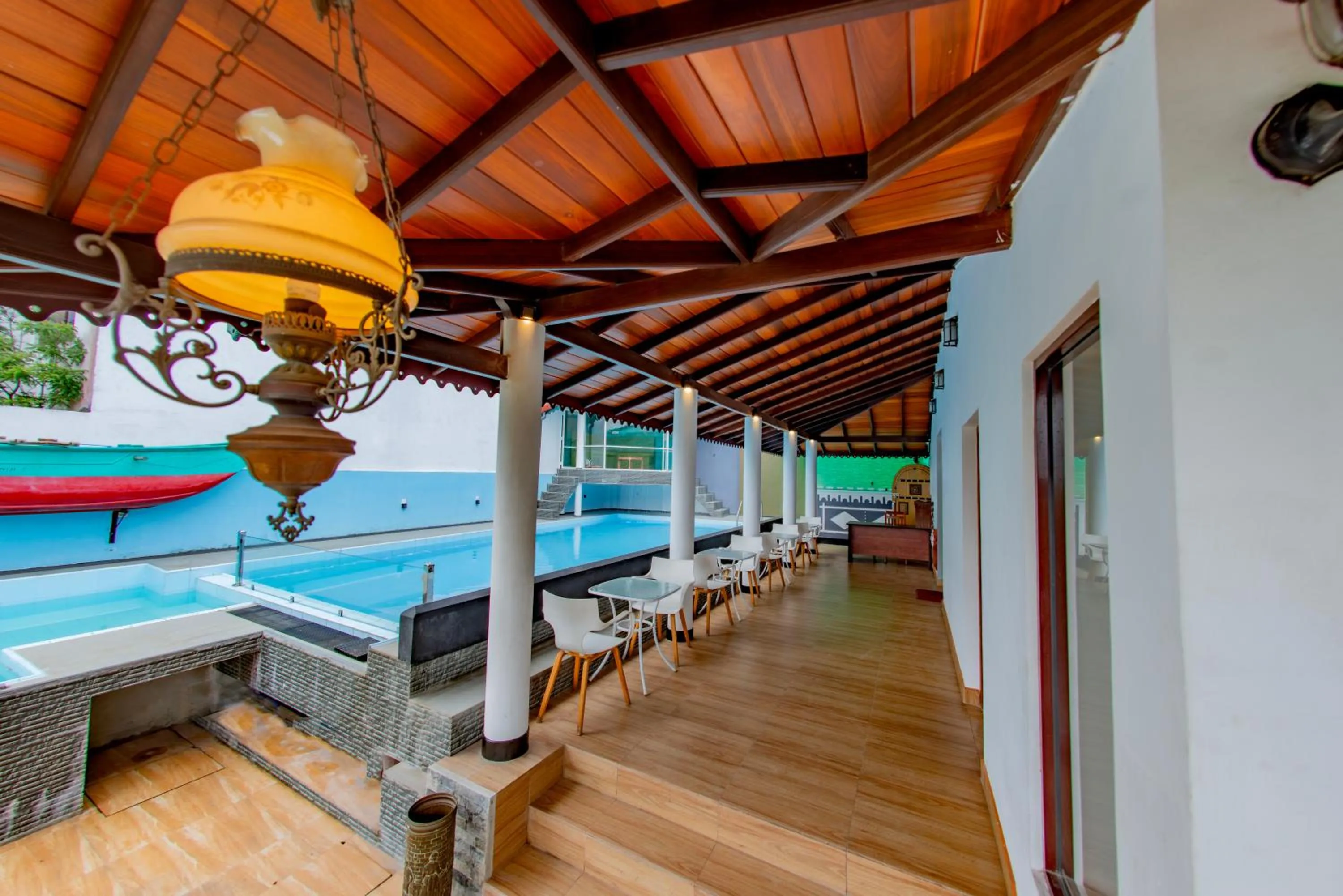 Pool view in The Castle by Don Louis