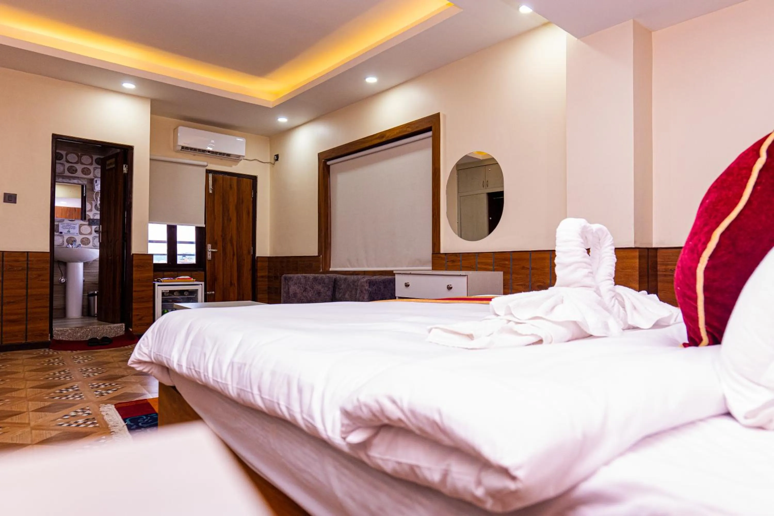 Bed in Hotel Palazzo