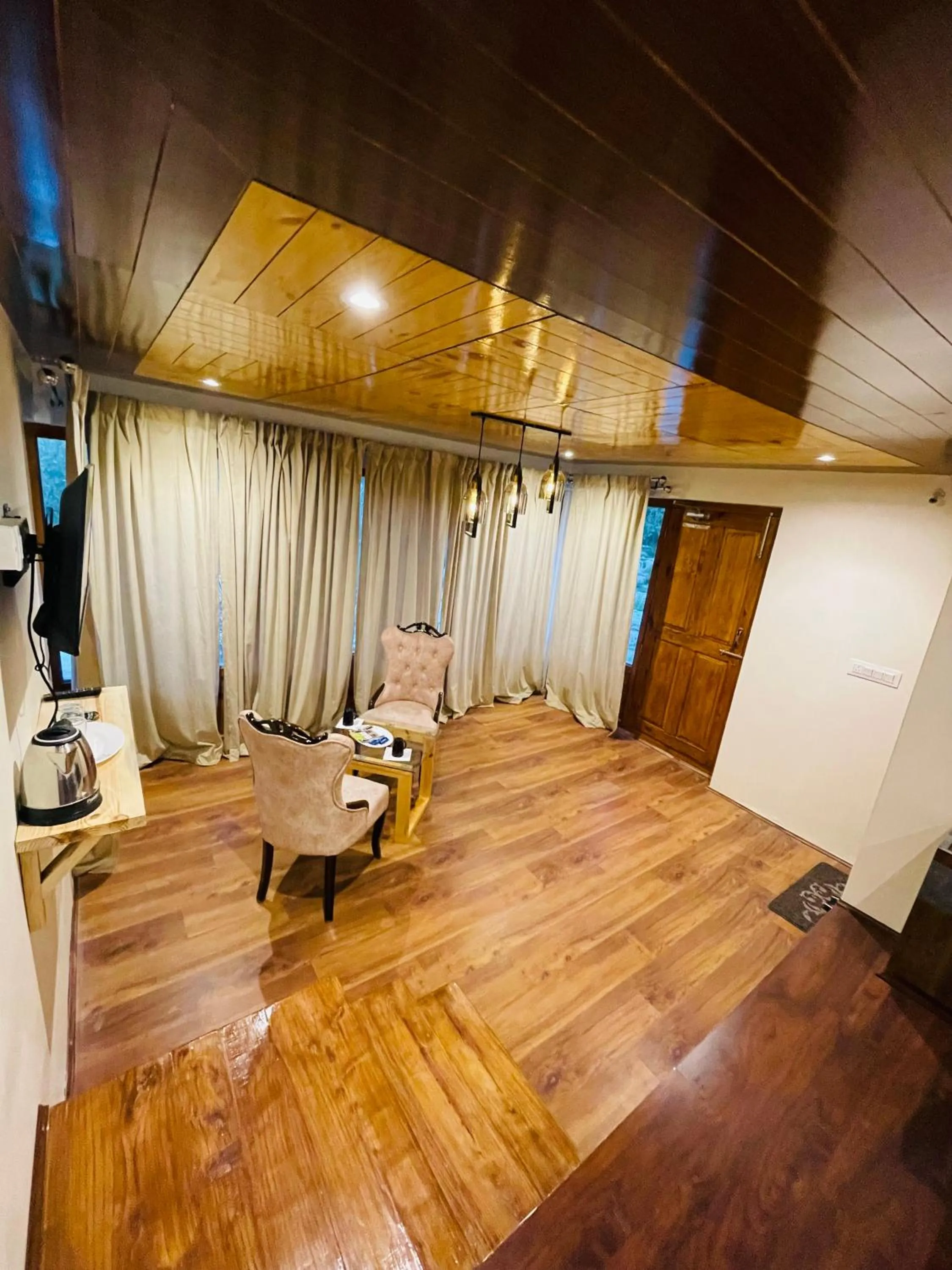 Living room in Thiksay Organic Resort and Retreat