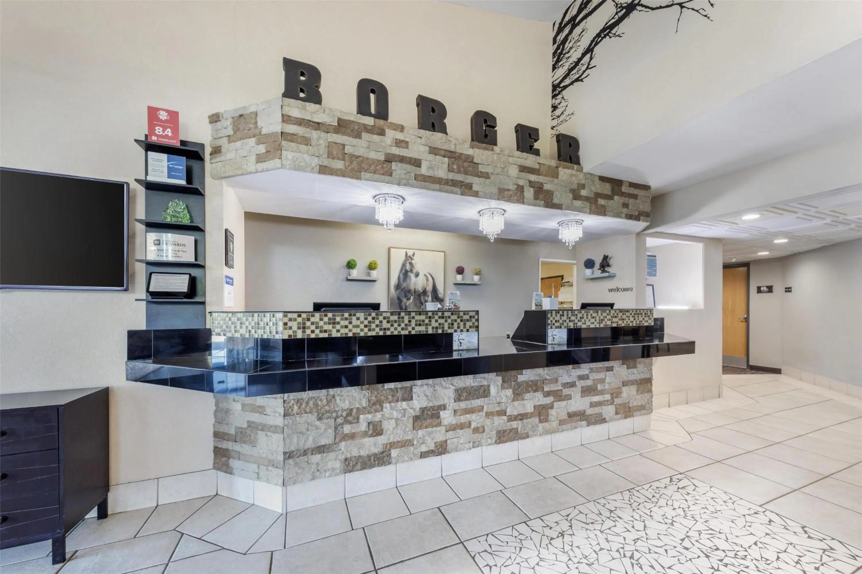 Lobby or reception in Best Western Borger Inn
