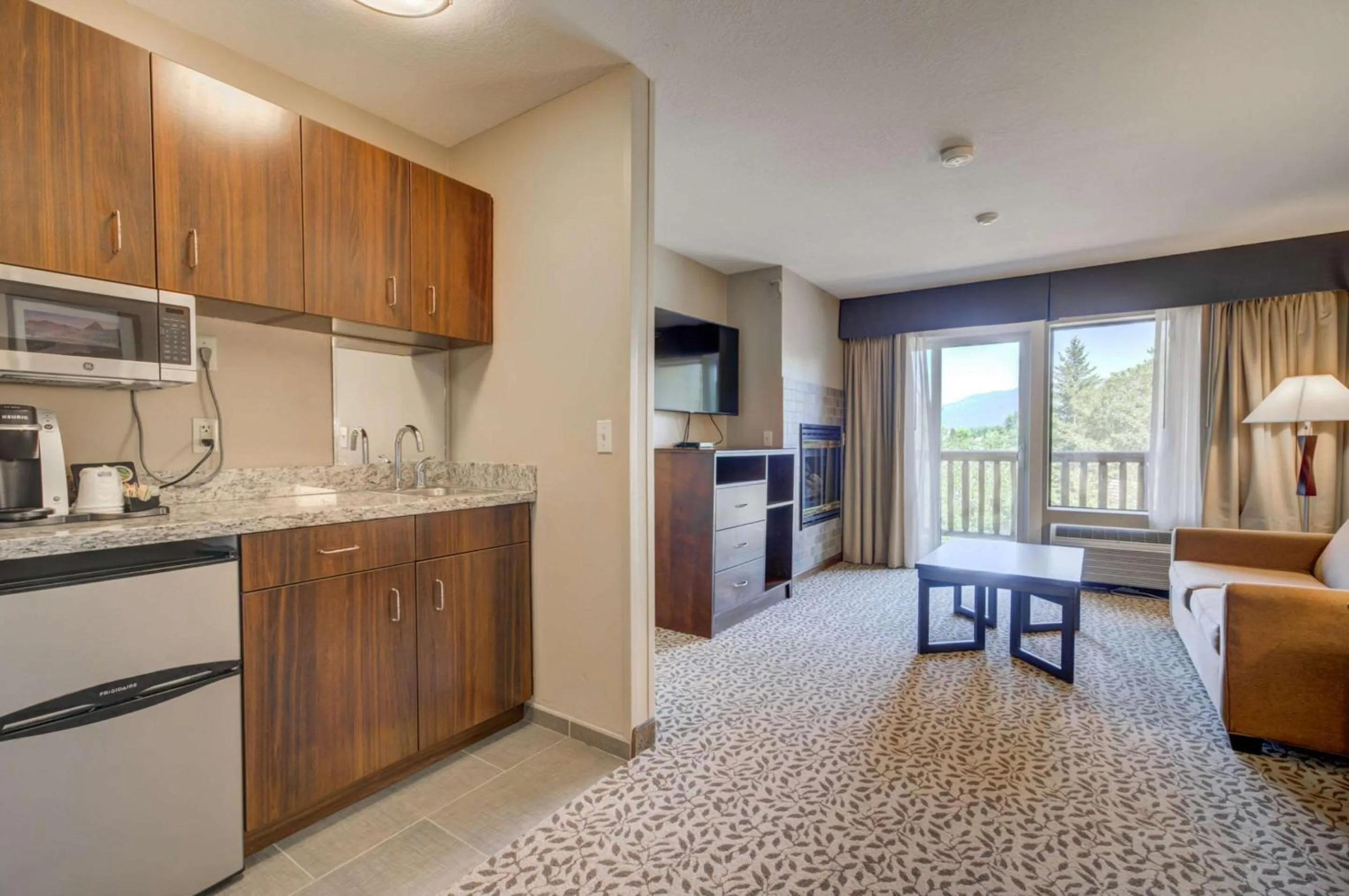 Bedroom in Whitefish Riverfront Hotel