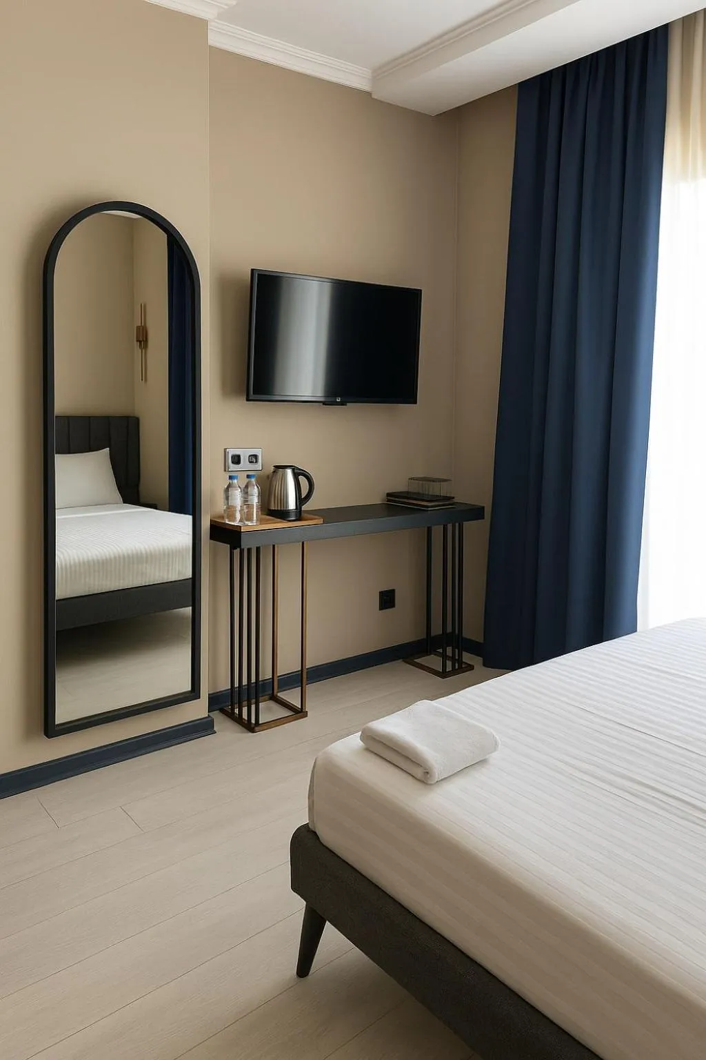 TV and multimedia, Bed in Park Hotel & Private Transportation İstanbul Airport-By Loft