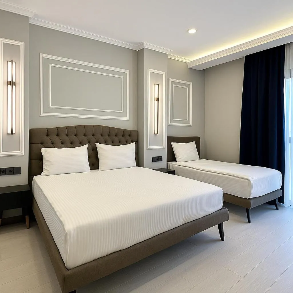 Bed in Park Hotel & Private Transportation İstanbul Airport-By Loft