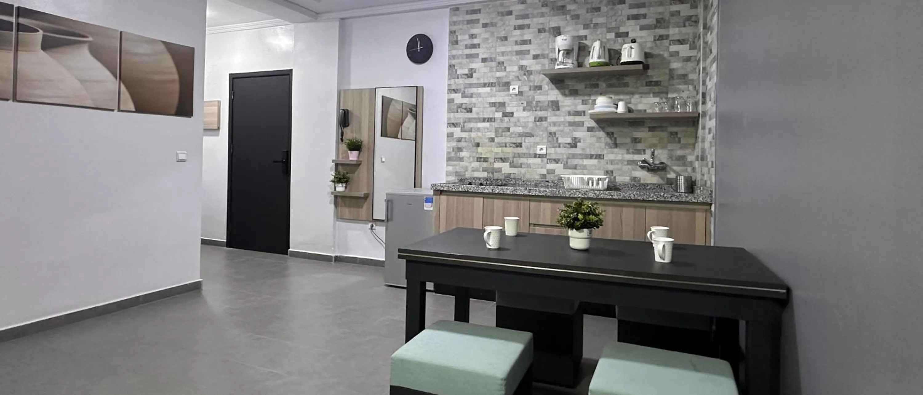 Kitchen or kitchenette in Hotel Cataleya Al-Hoceima