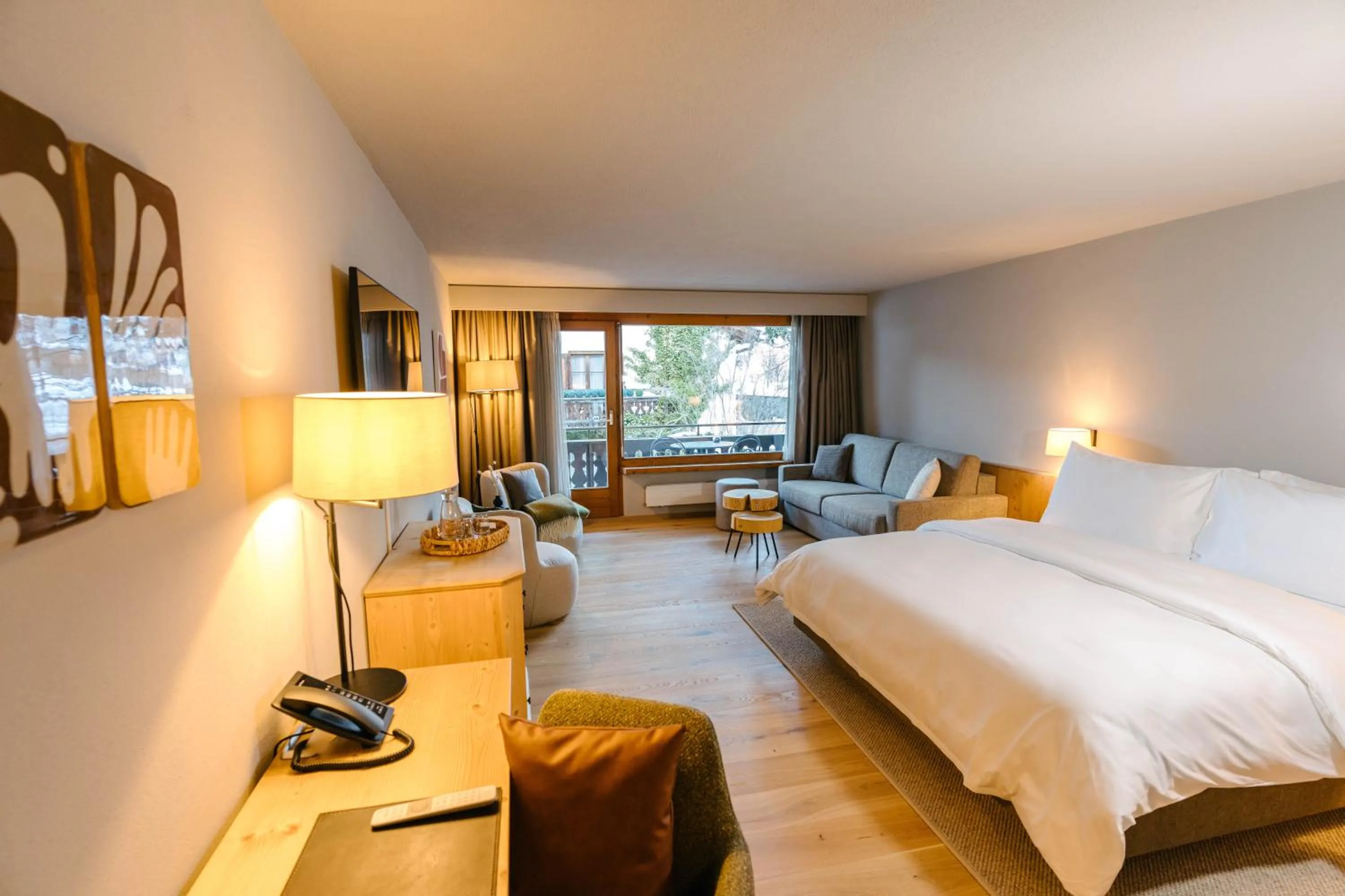 Bed in Seven Alpina Boutique Hotel