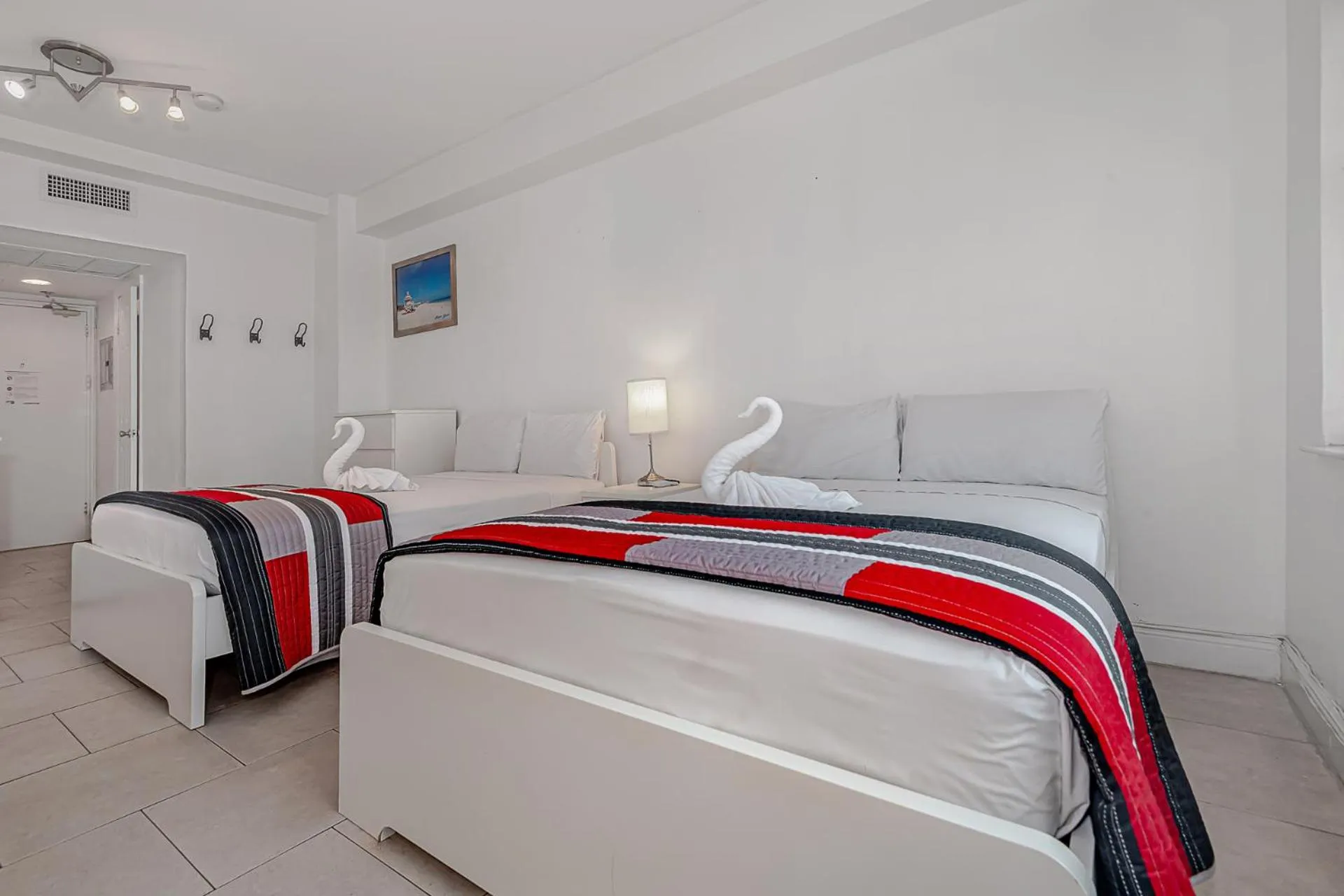 Bed in Beach Front Studio Miami Beach