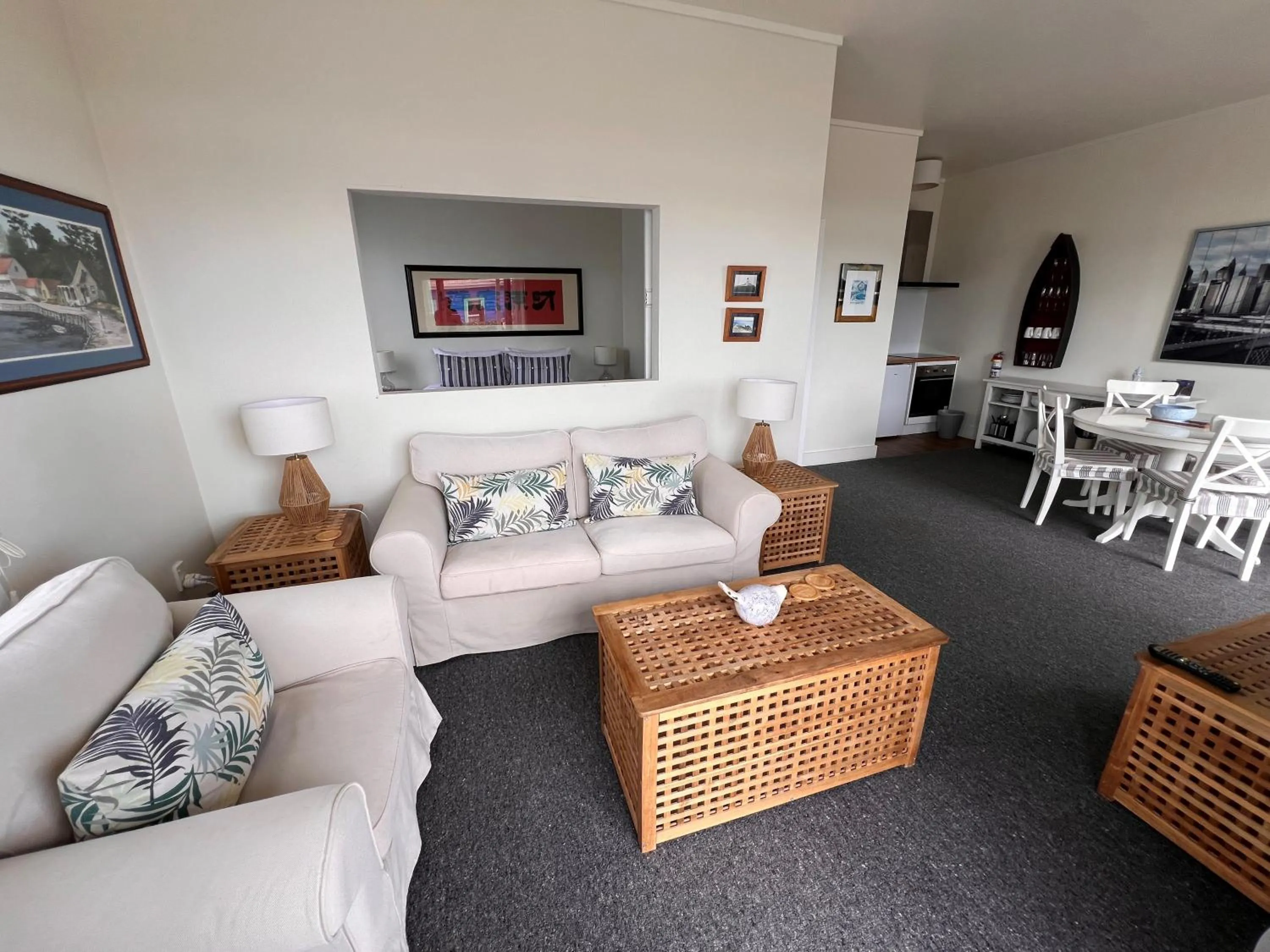 Photo of the whole room in Mangonui Waterfront Apartments
