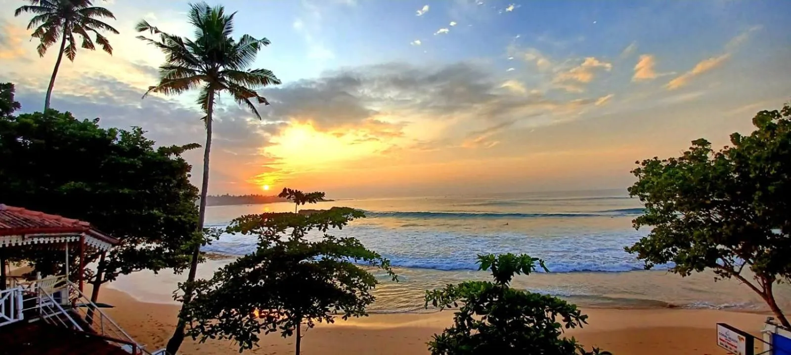 Sunset in Coral Beach Hotel