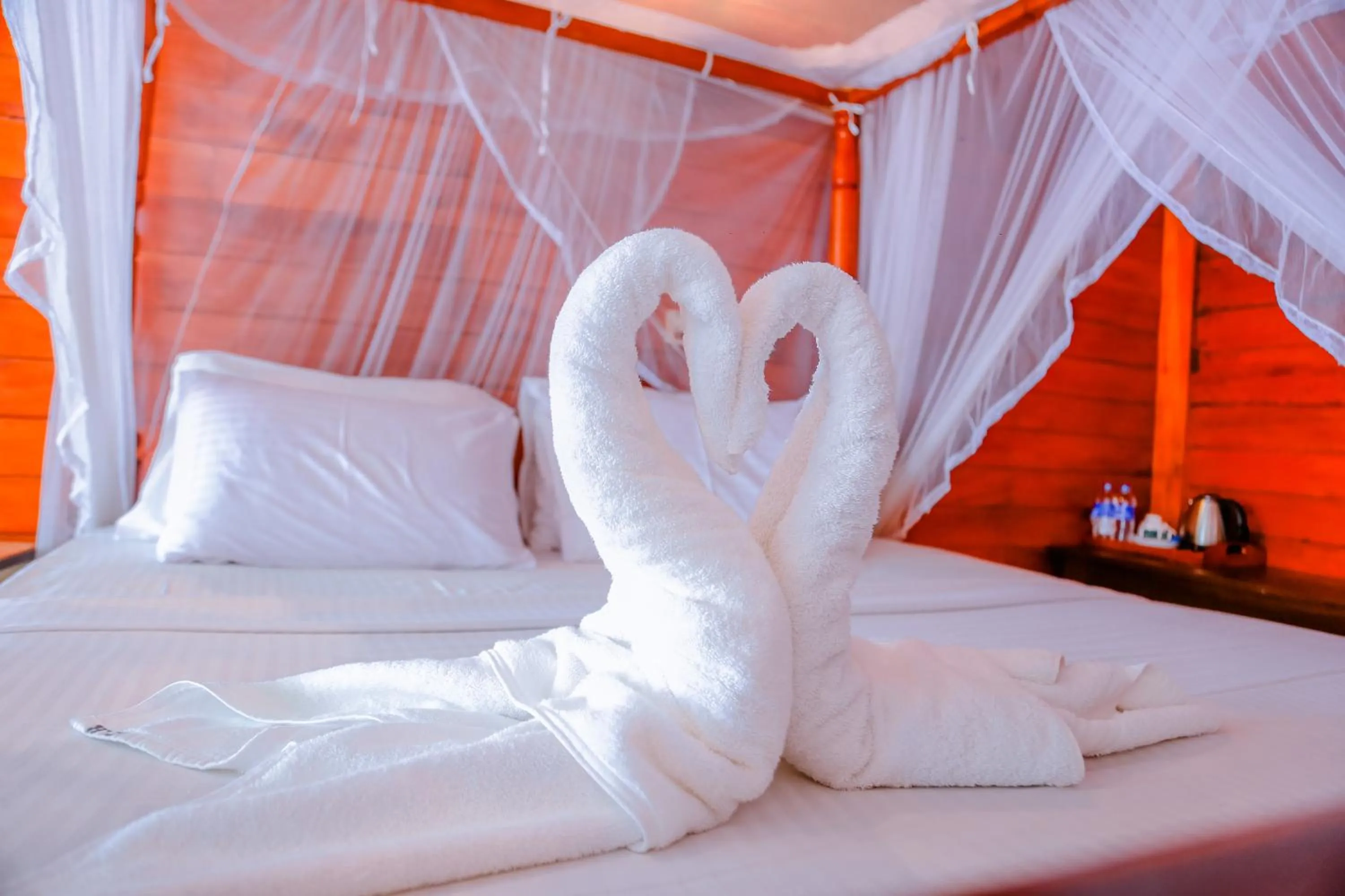 Bed in Coral Beach Hotel