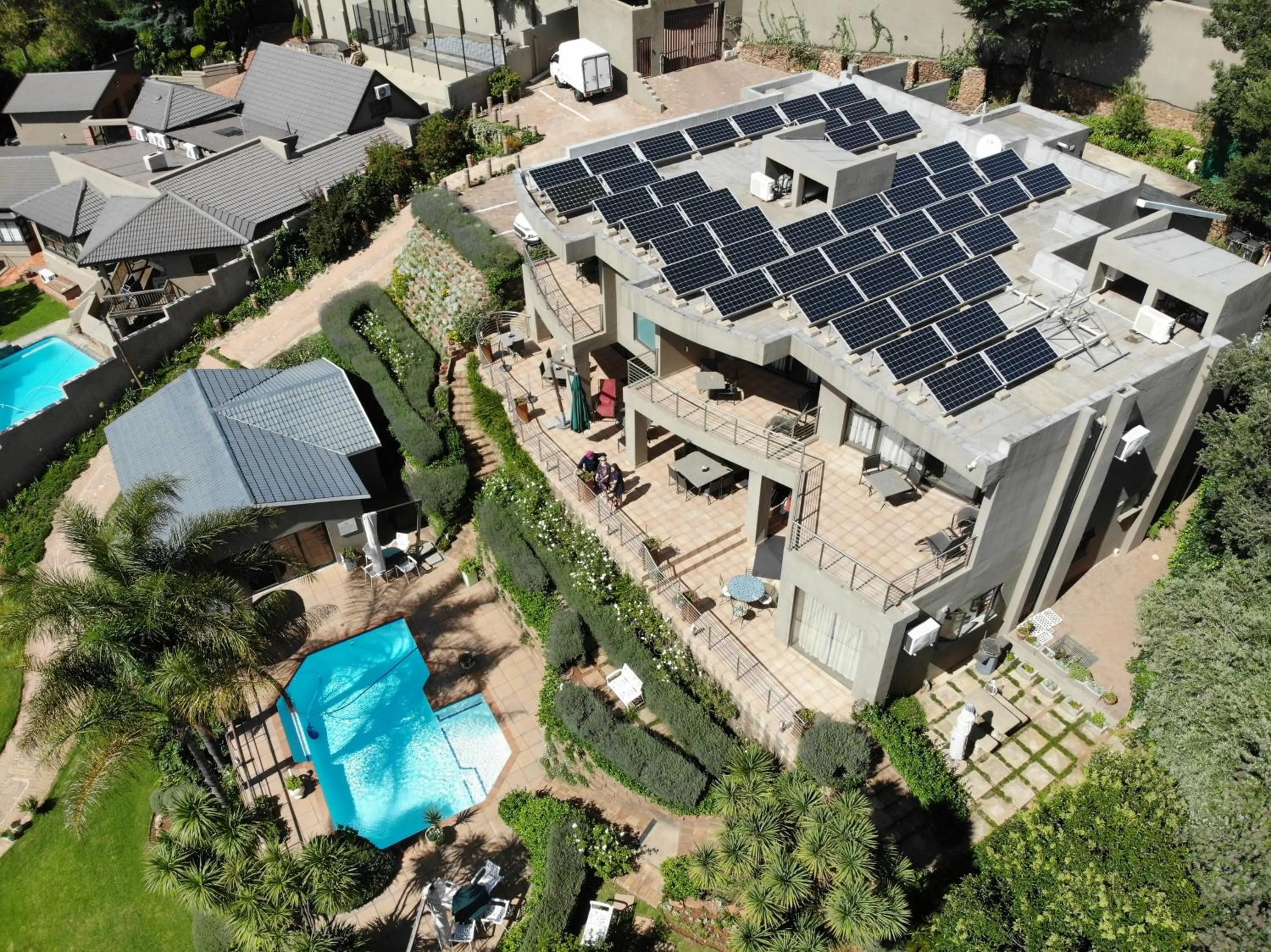 Property building in Over The Moon Guesthouse