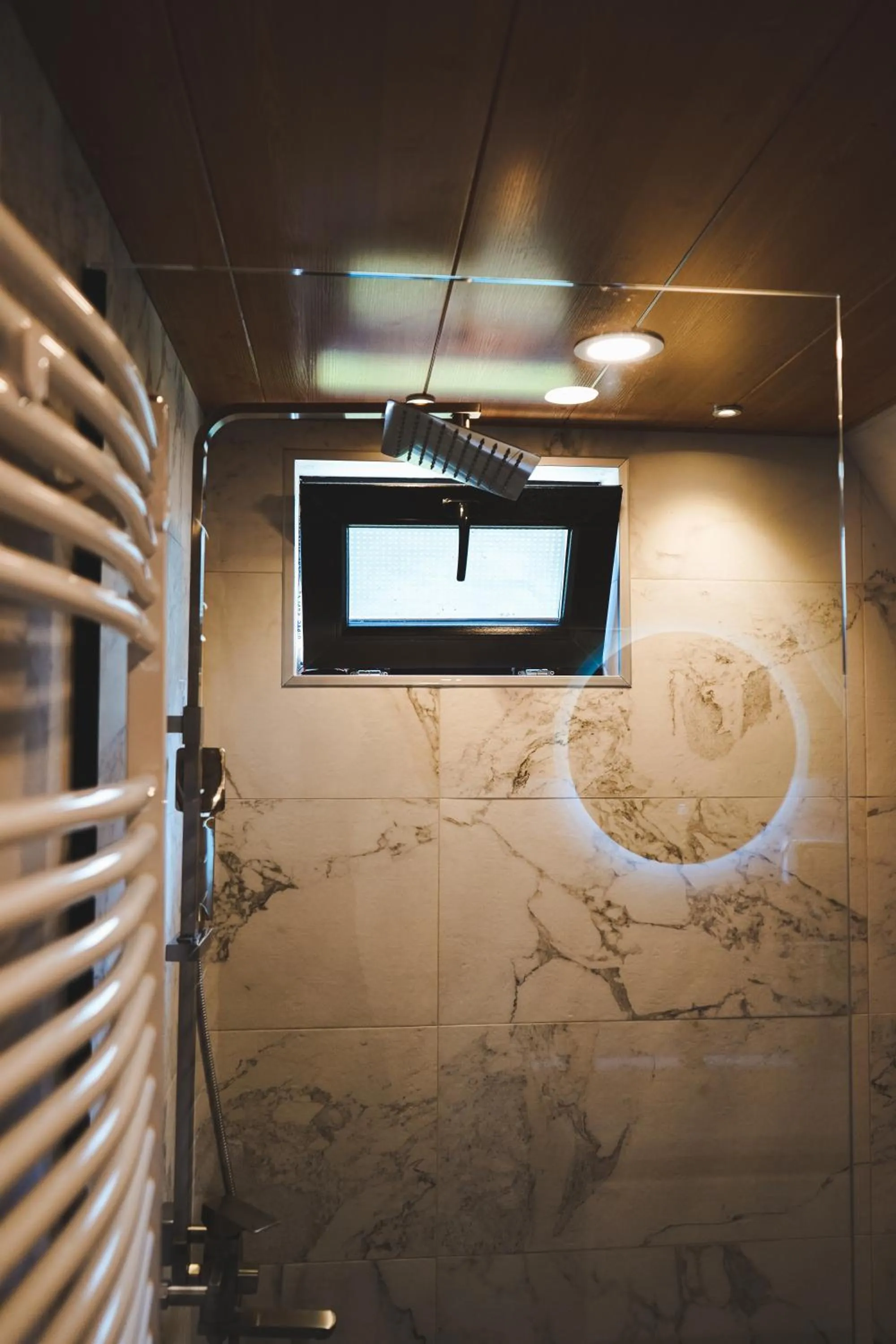 Shower in Misty Rocks Kazbegi