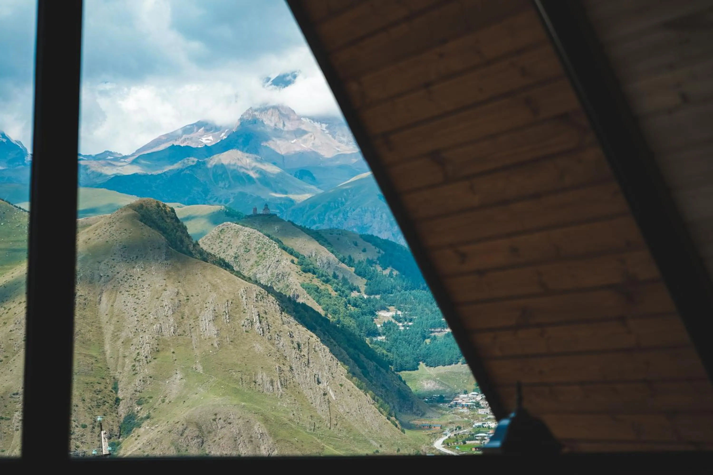 Natural landscape in Misty Rocks Kazbegi