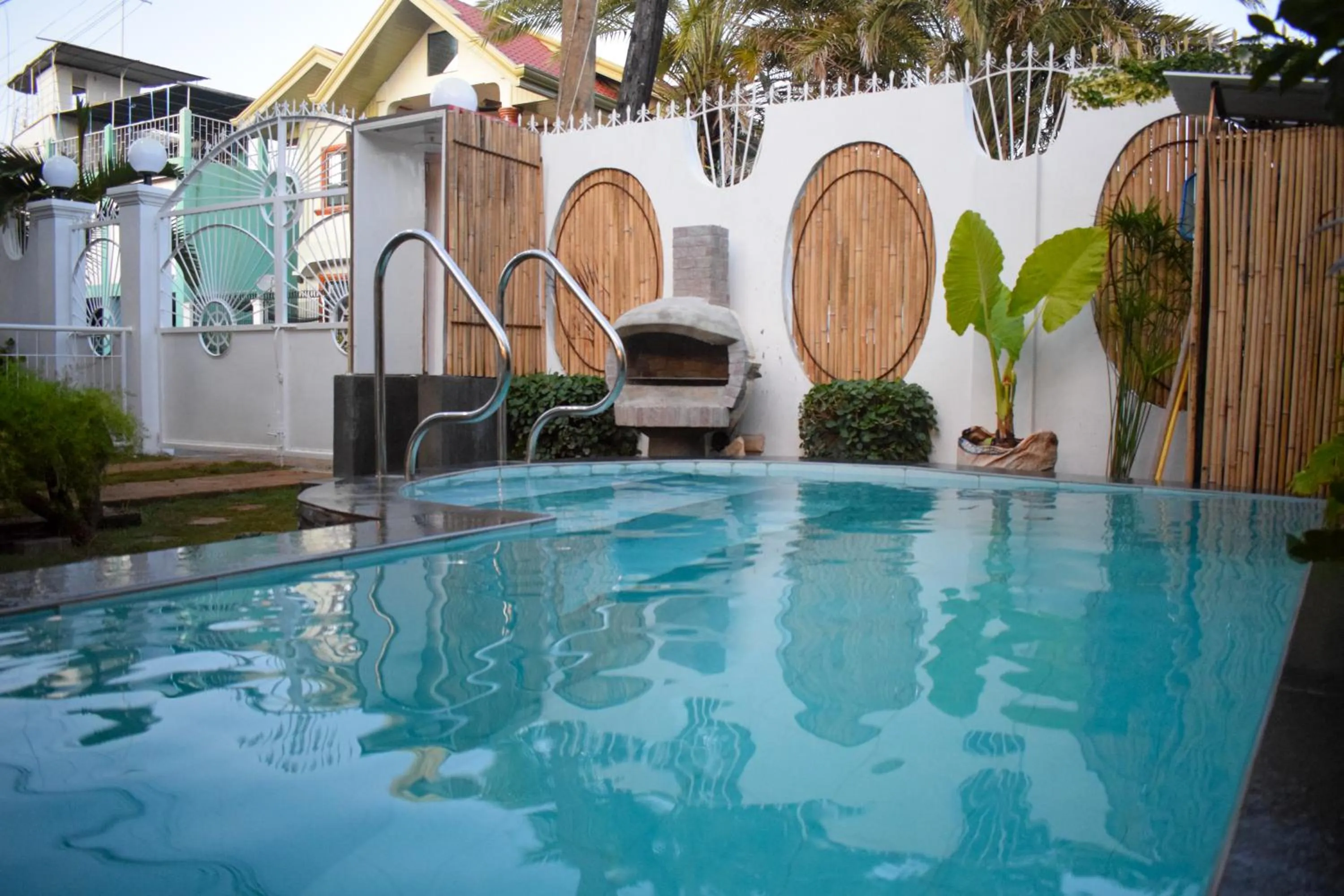 Pool view in Orokasa Guesthouse