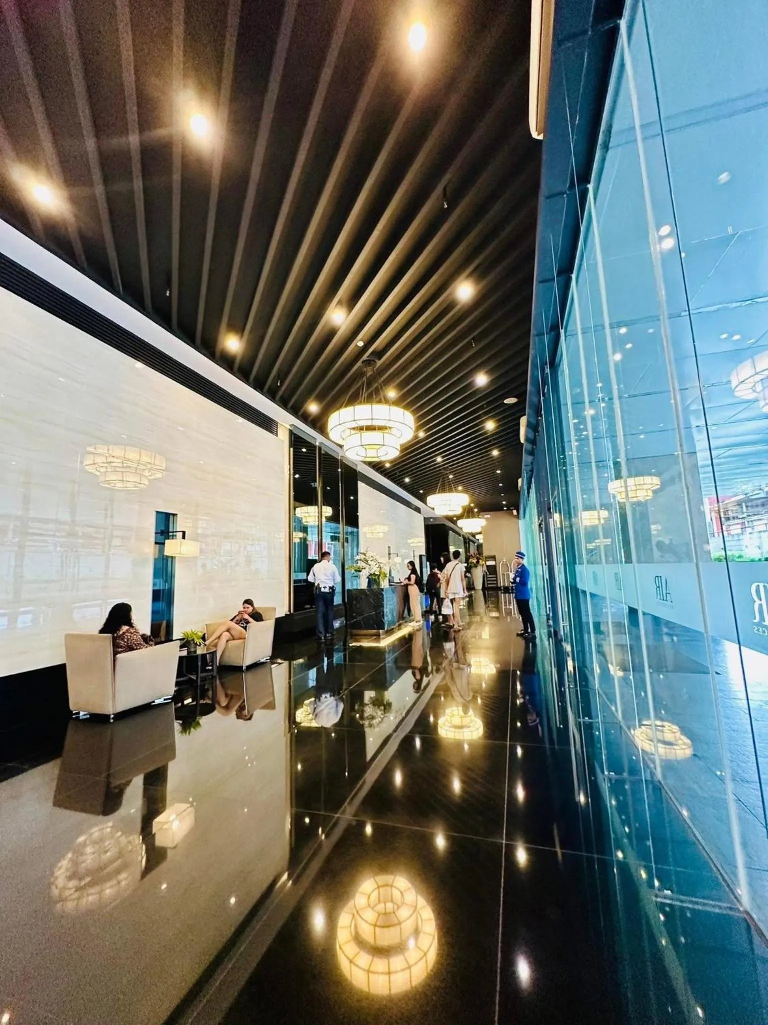 Facade/entrance in E & T Homecations 2 Bedroom Apartment at SMDC Air Residences