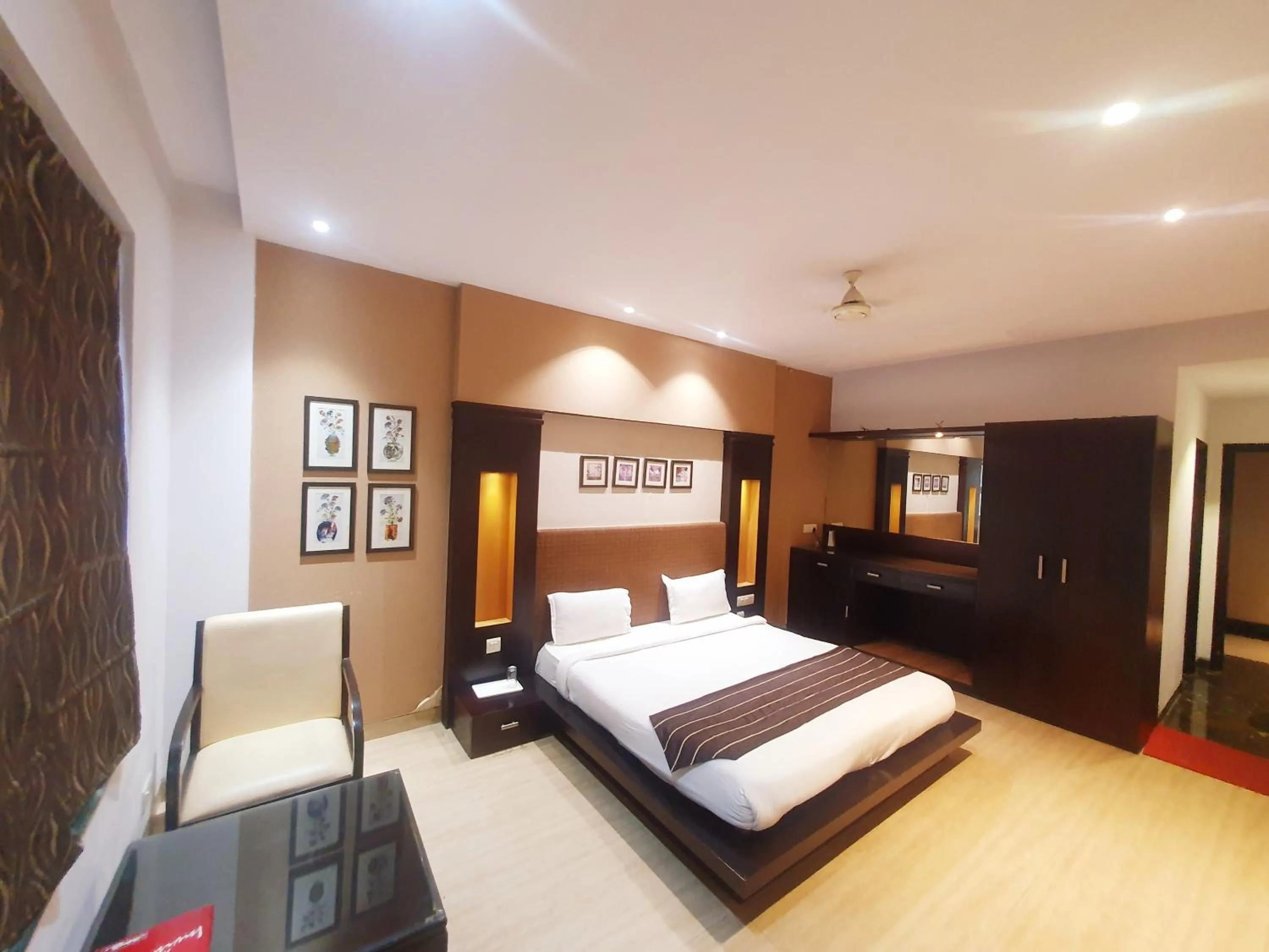 Bed in Hotel Shrinath Palace