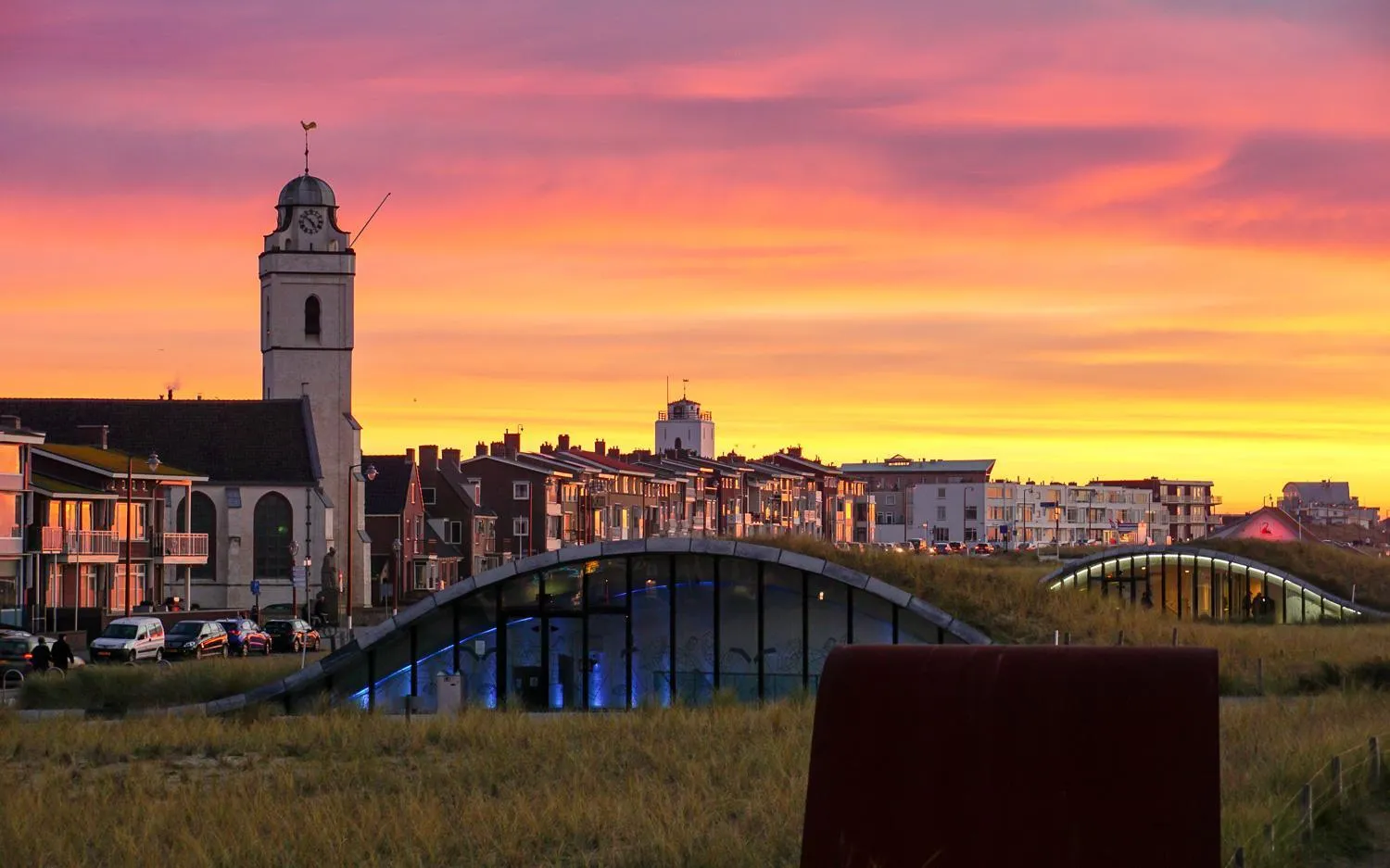 Sunset in Hotel Noordzee