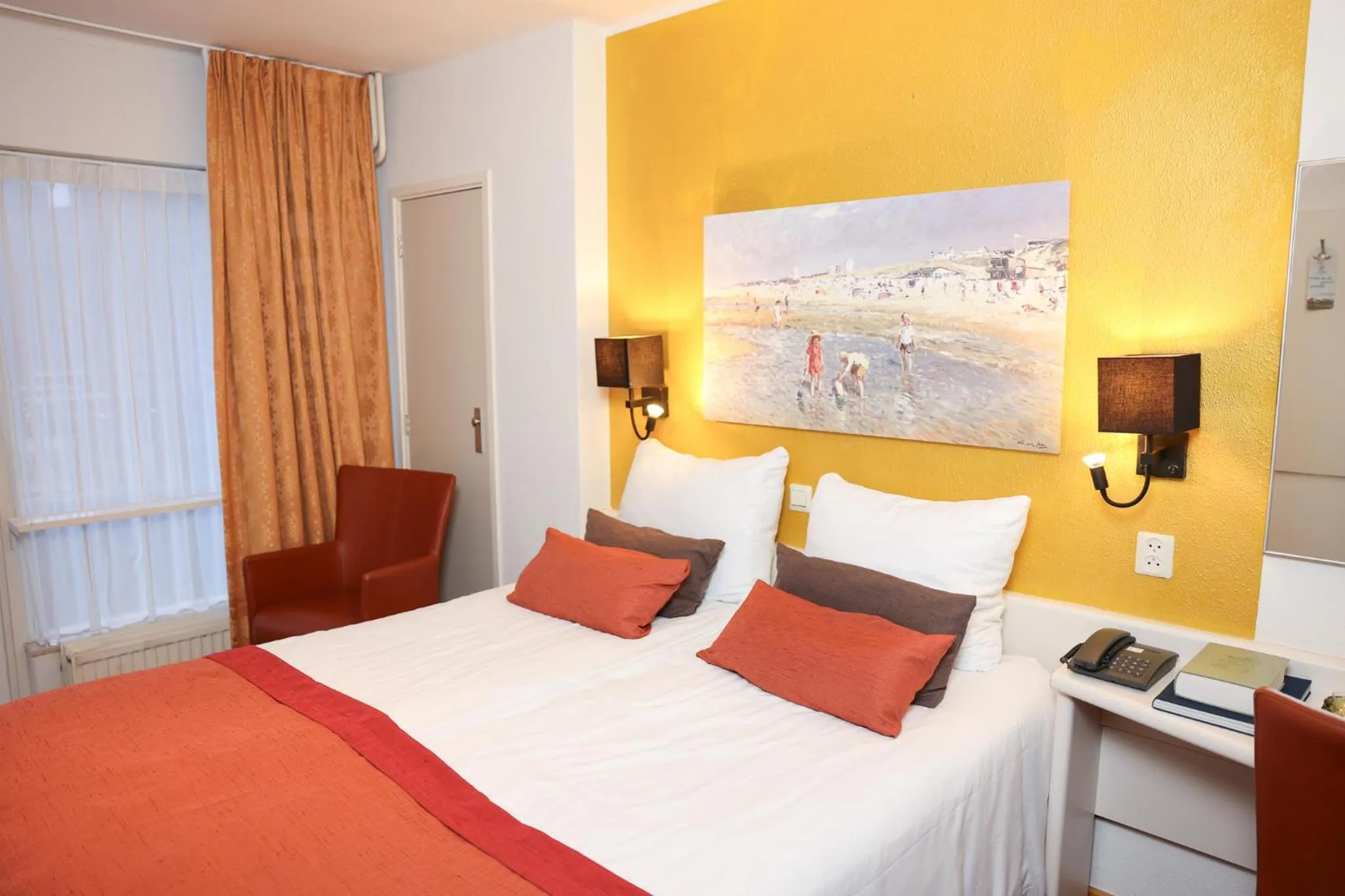 Bed in Hotel Noordzee