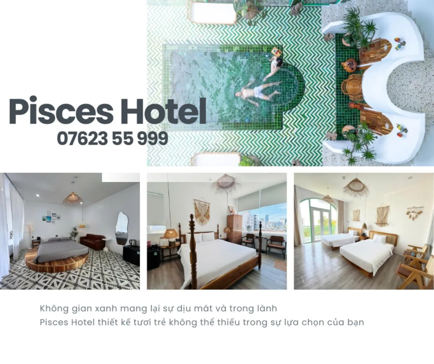 Property building, Bed in Pisces Hotel Hue