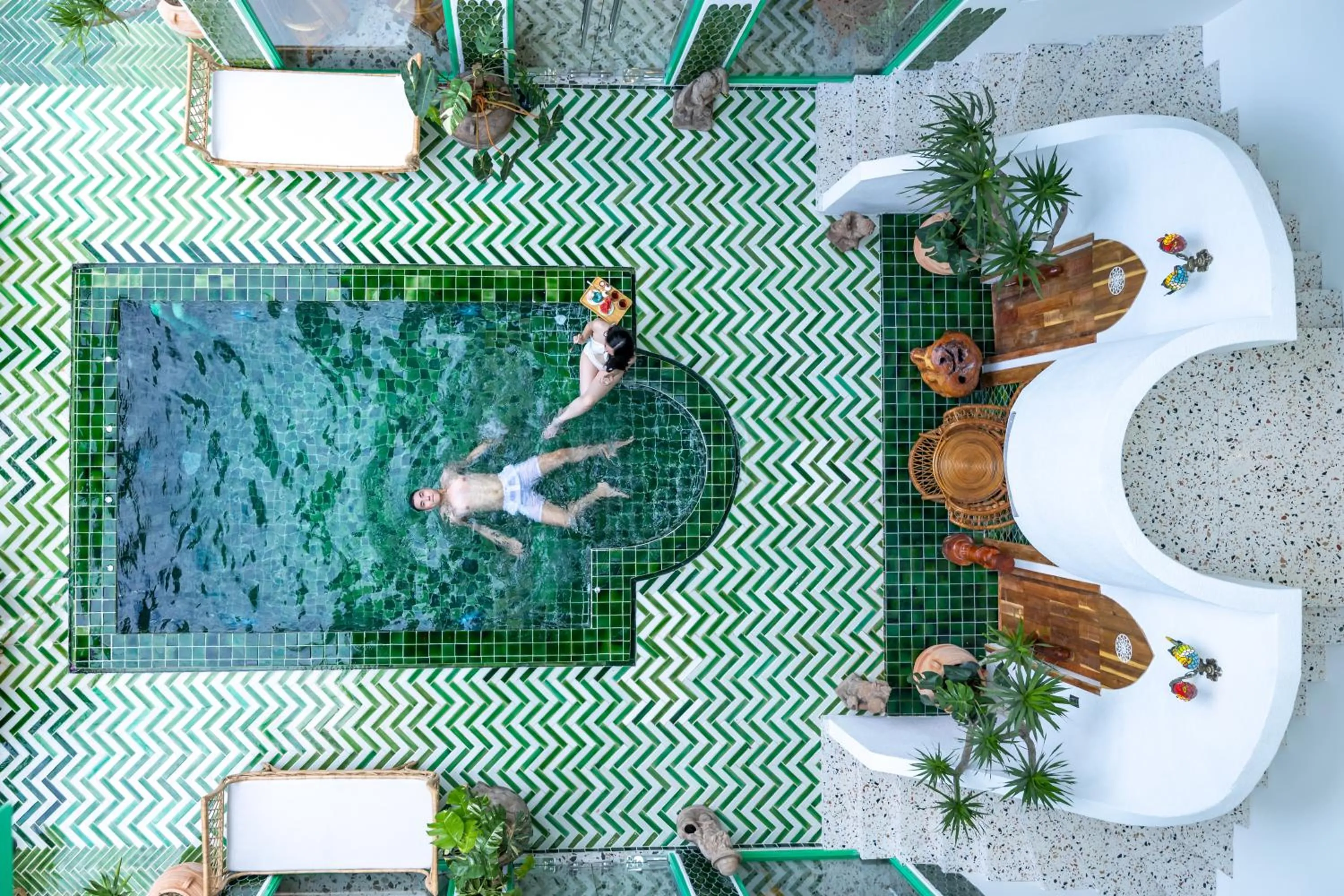 Pool view in Pisces Hotel Hue