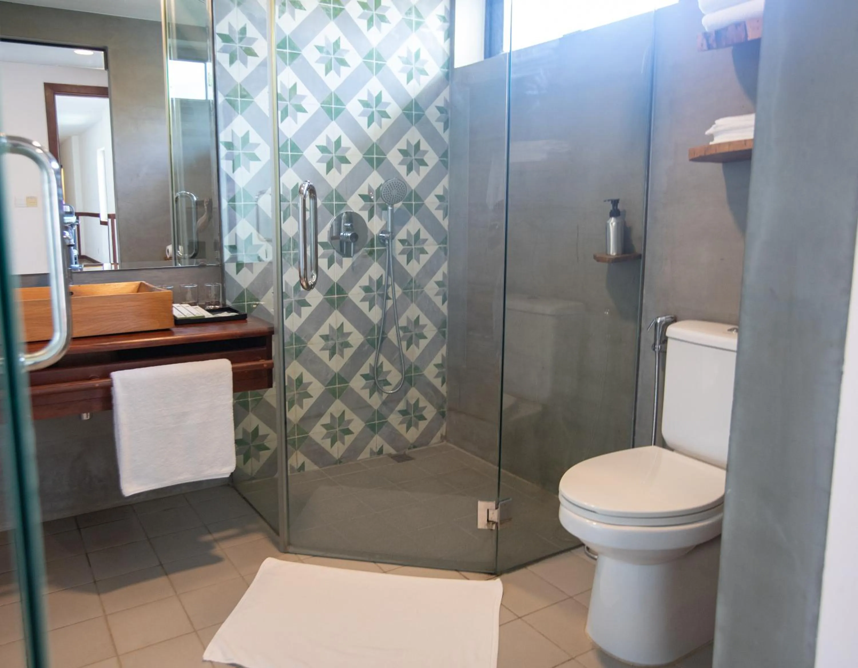 Shower in DACO Hotel