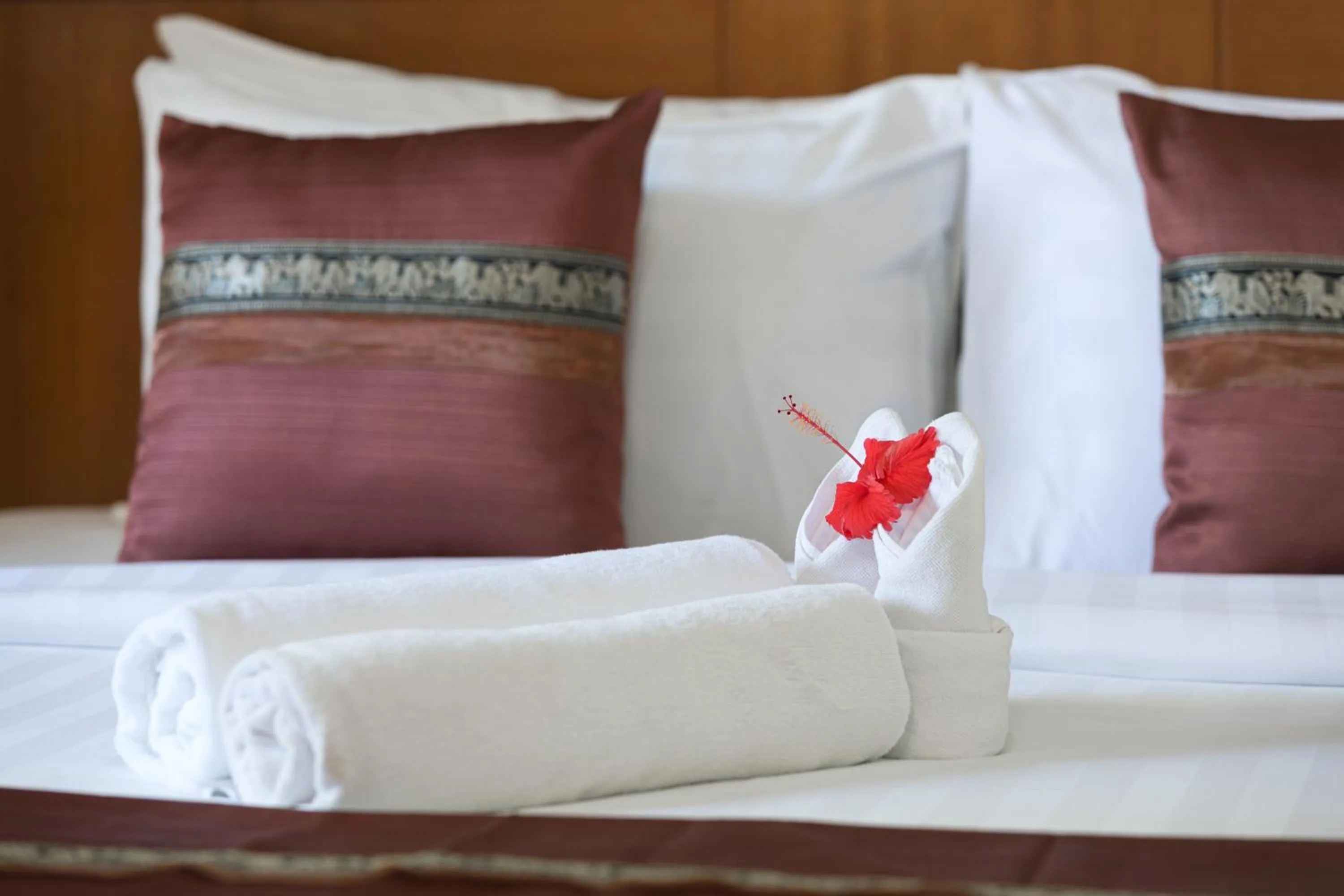 towels, Bed in Blue Palm Kata Resort