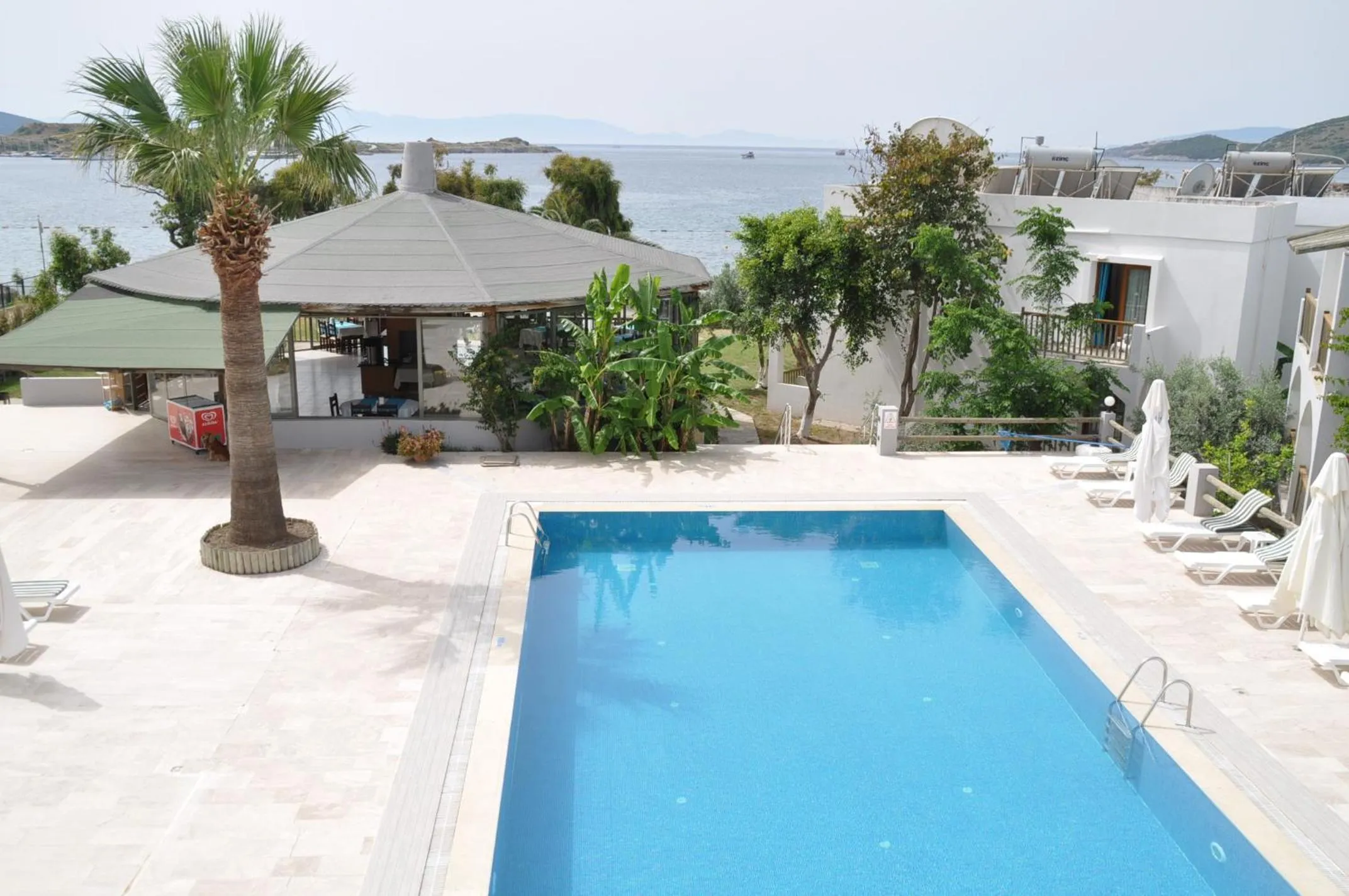 Pool view in Gumbet Cove Hotel