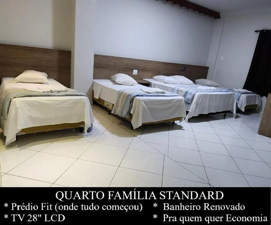Bed in HOTEL CAMPO GRANDE