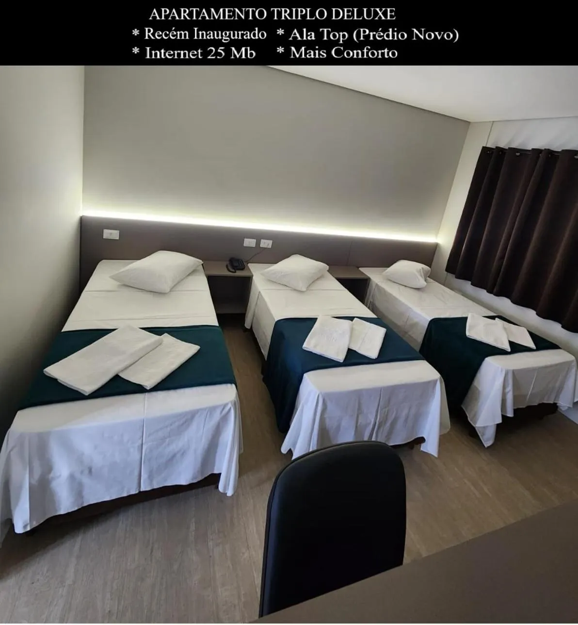 Bed in HOTEL CAMPO GRANDE