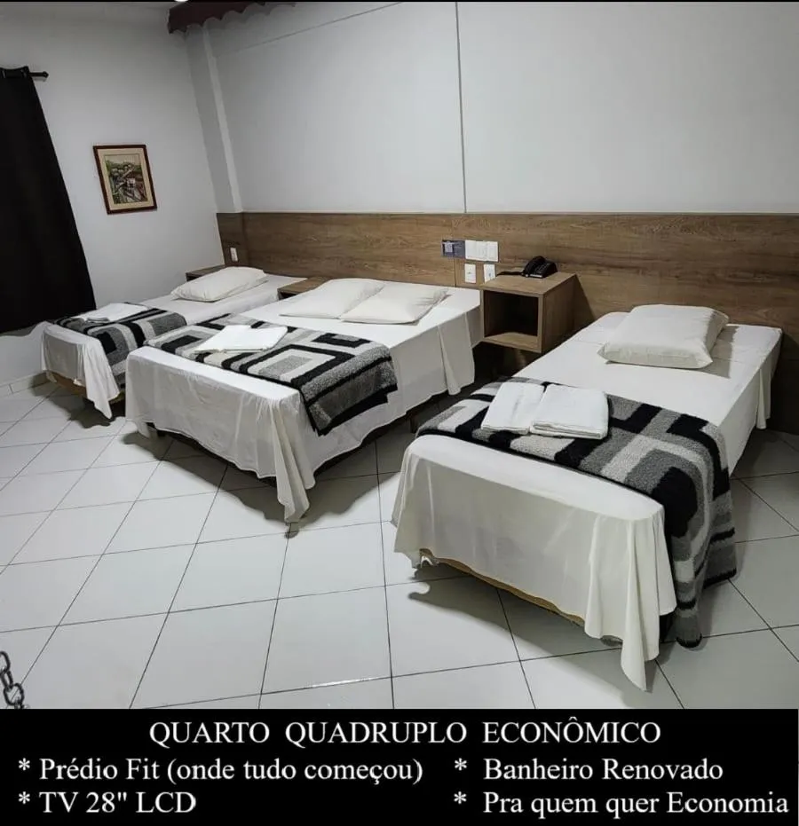 Bed in HOTEL CAMPO GRANDE