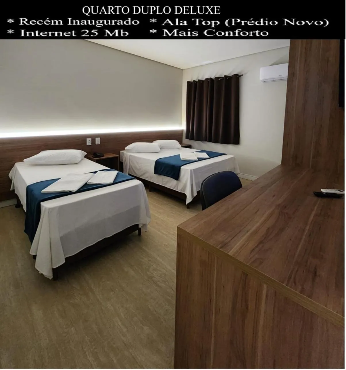 Bed in HOTEL CAMPO GRANDE