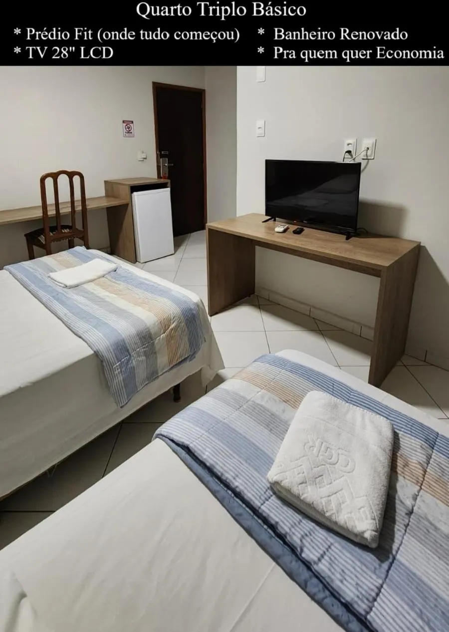 Bed in HOTEL CAMPO GRANDE