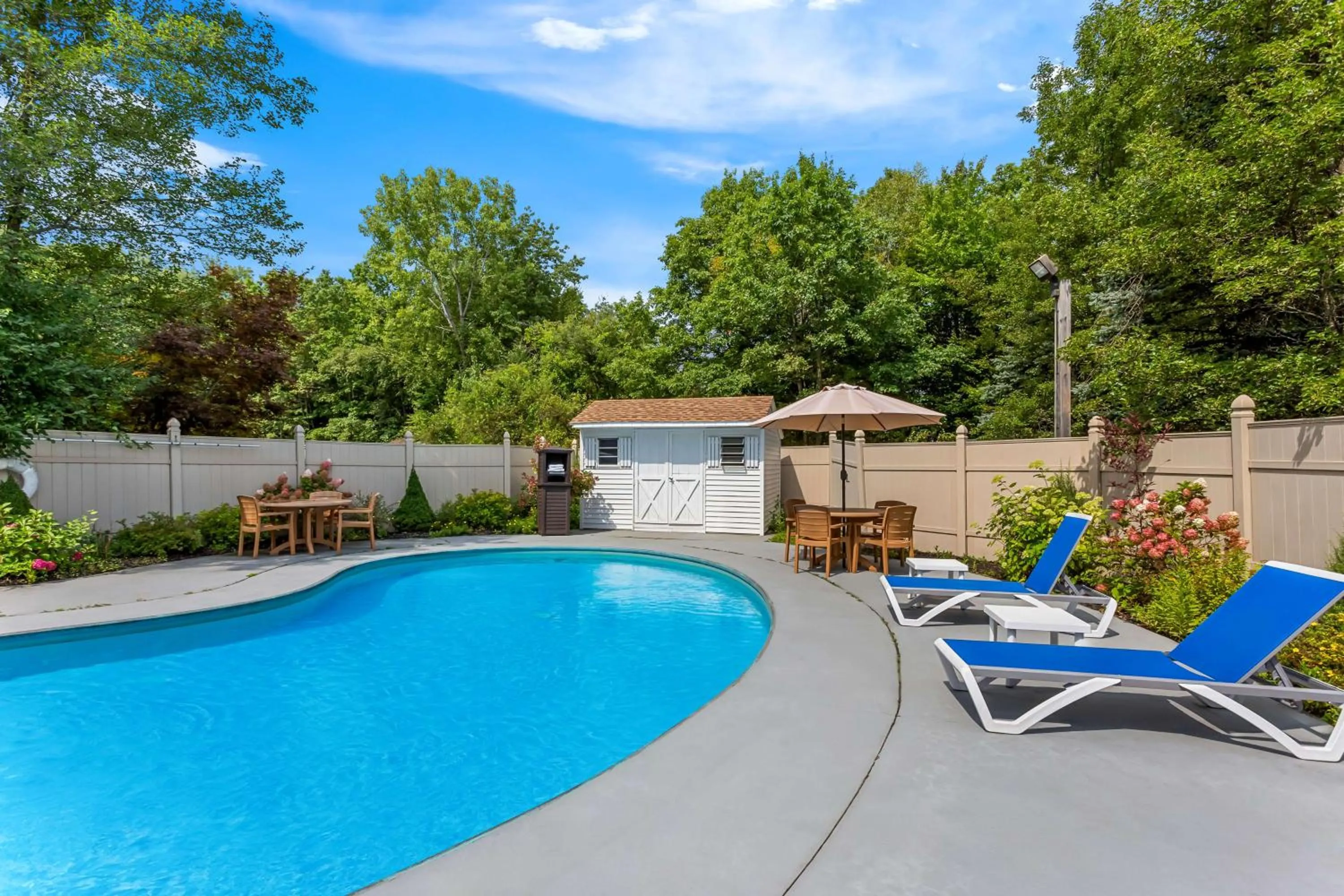 Pool view in Best Western West Lebanon-Hanover