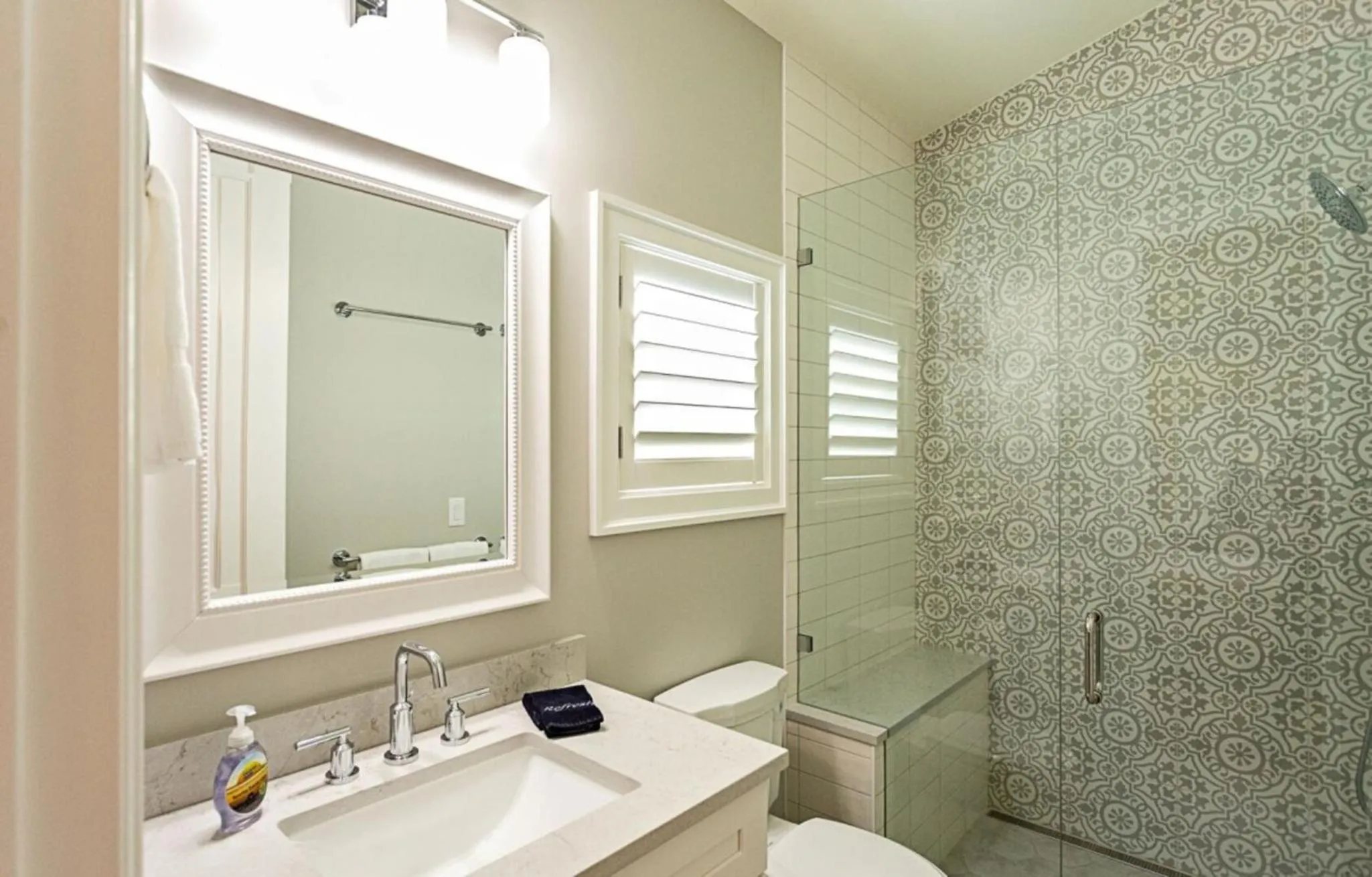 Shower in Tuscan Vacation Rental