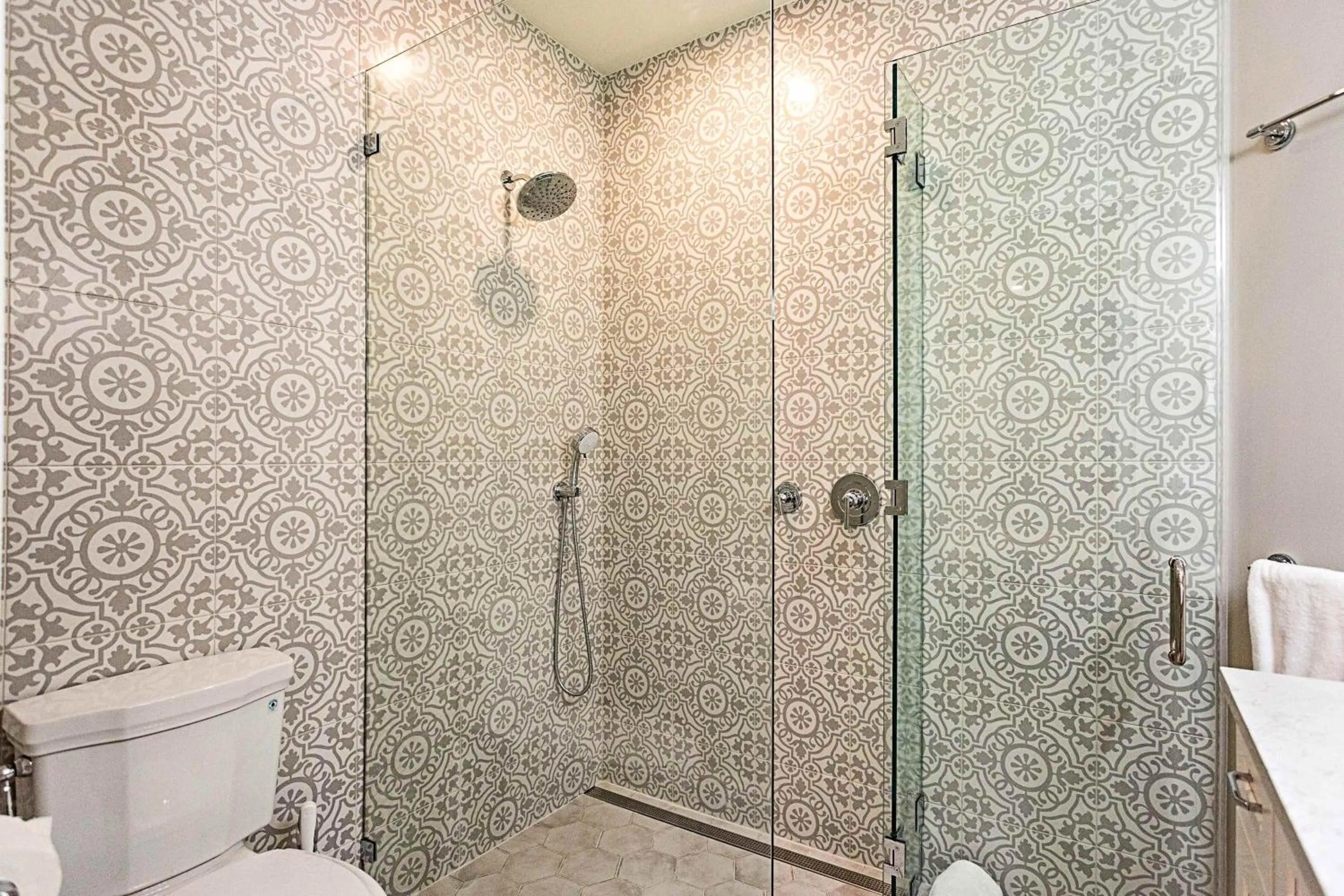 Shower in Tuscan Vacation Rental