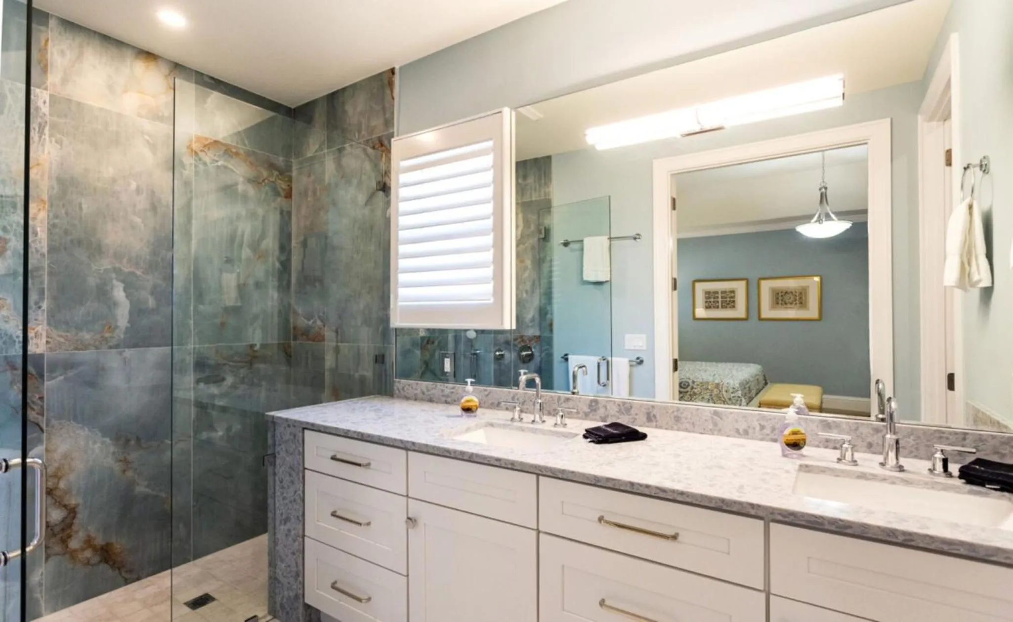 Shower in Tuscan Vacation Rental