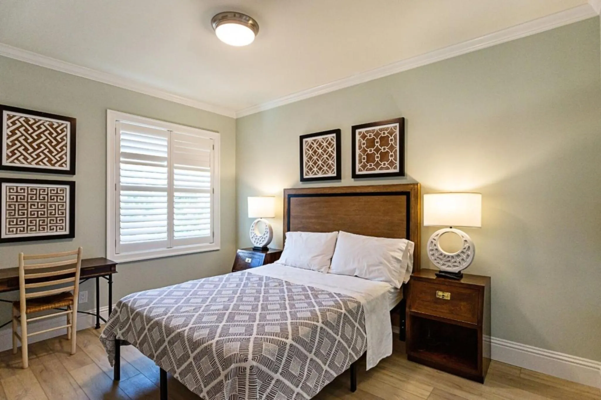 Bed in Tuscan Vacation Rental