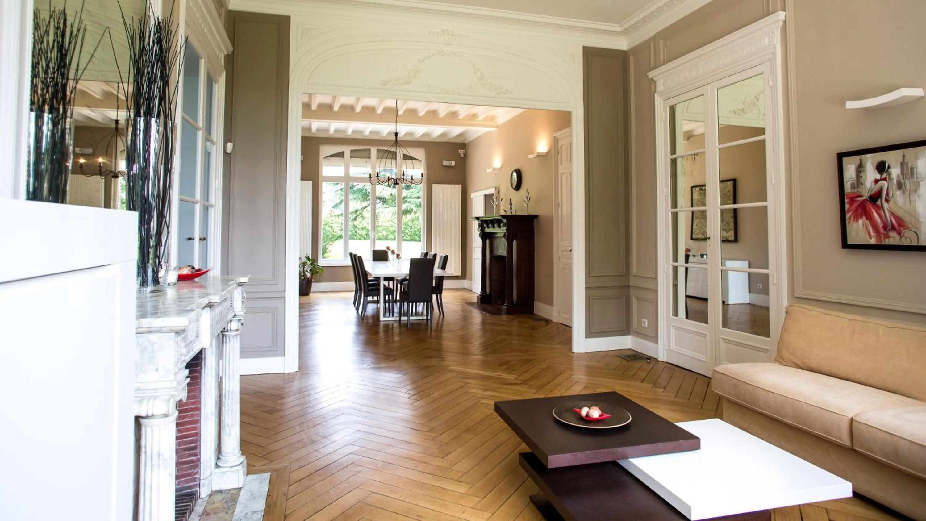 Living room in Château de la Folie